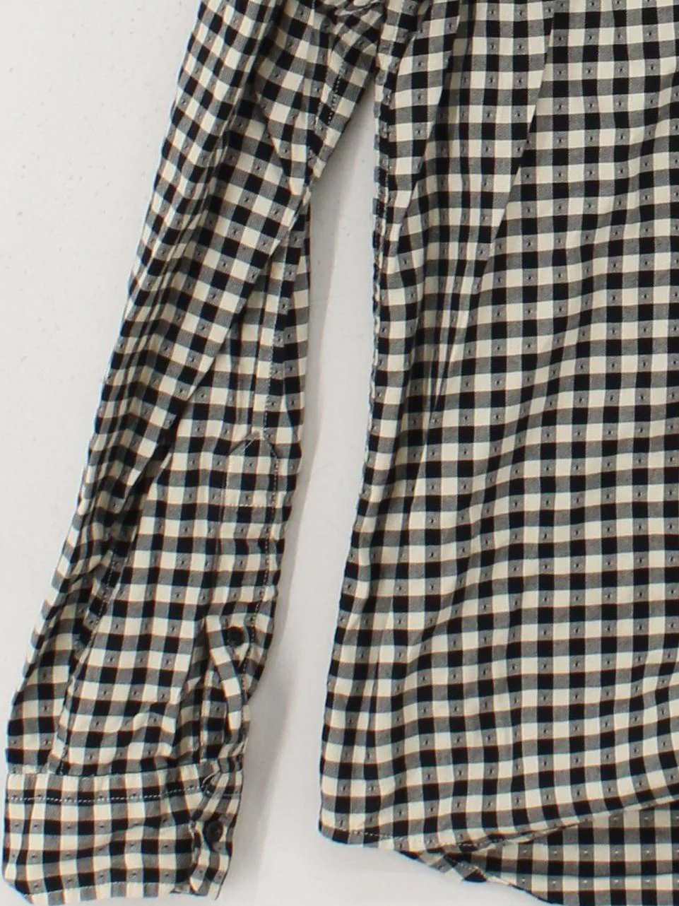 Scotch & Soda Men's Shirt M Black Checkered 100% Cotton Basic - Image 4