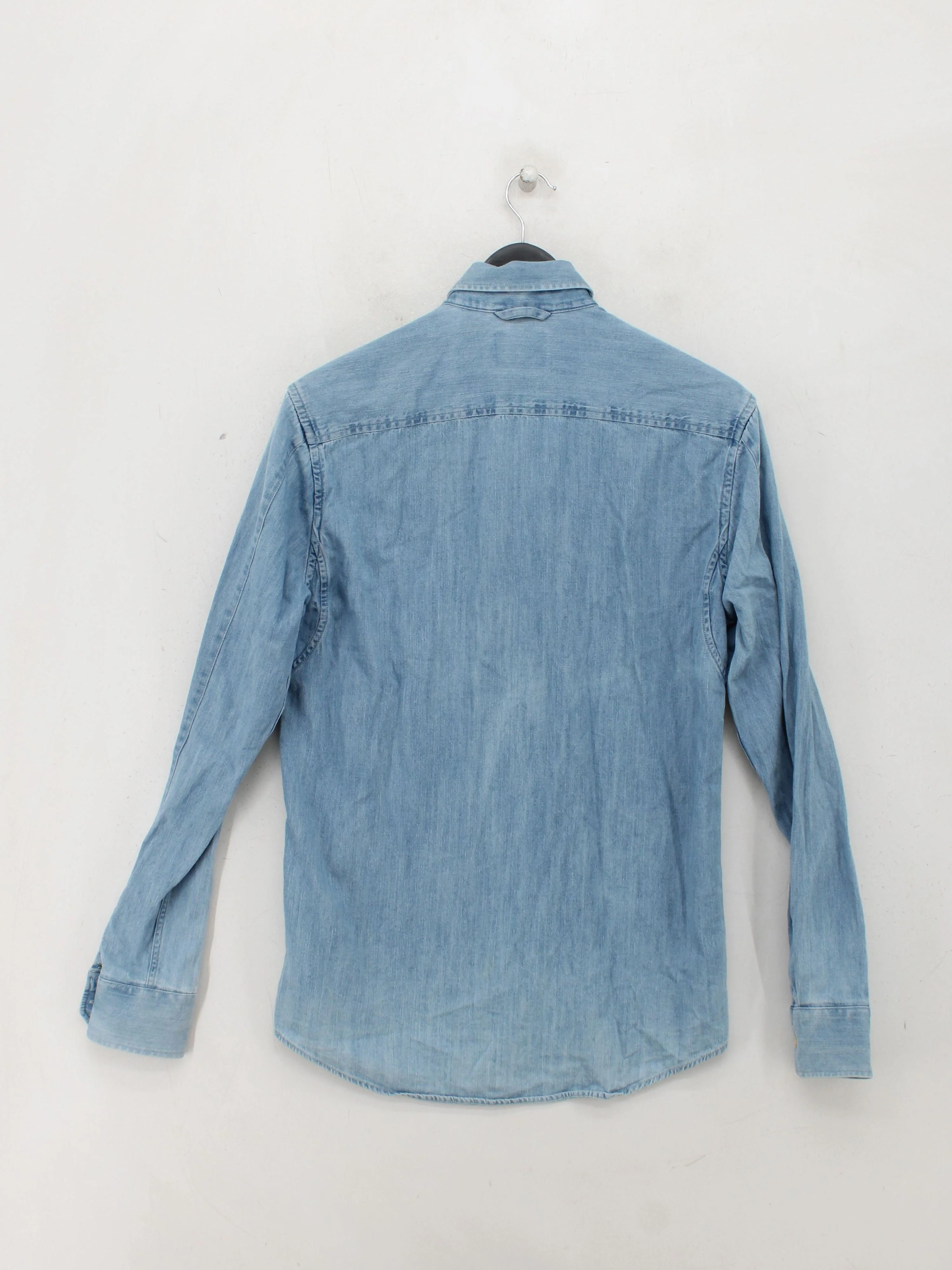 Scotch & Soda Men's Shirt M Blue 100% Cotton Basic - Image 2