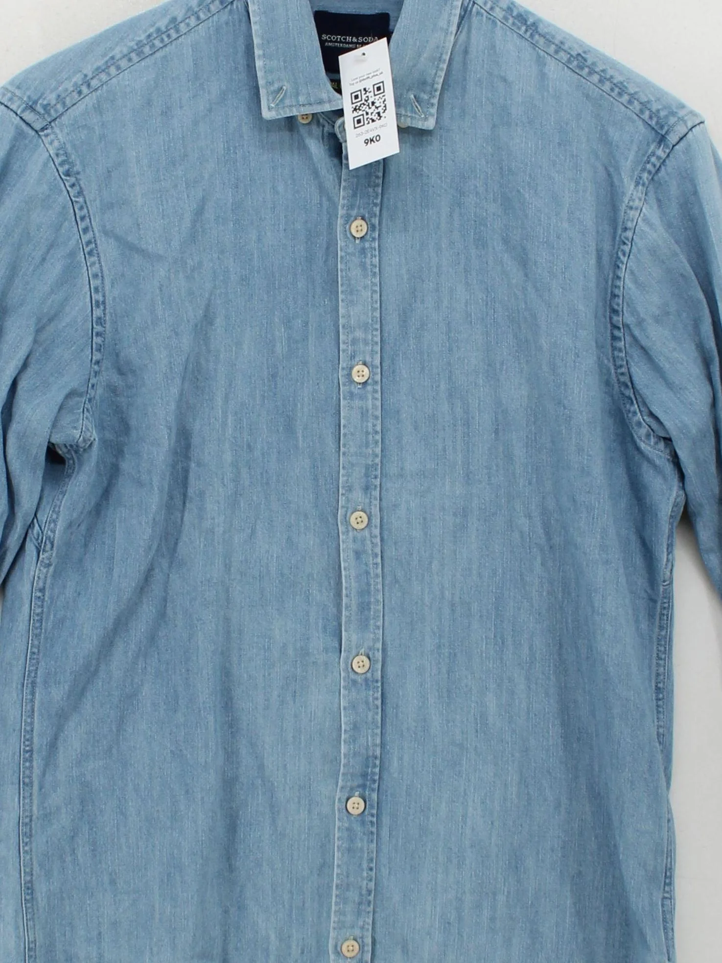 Scotch & Soda Men's Shirt M Blue 100% Cotton Basic - Image 3