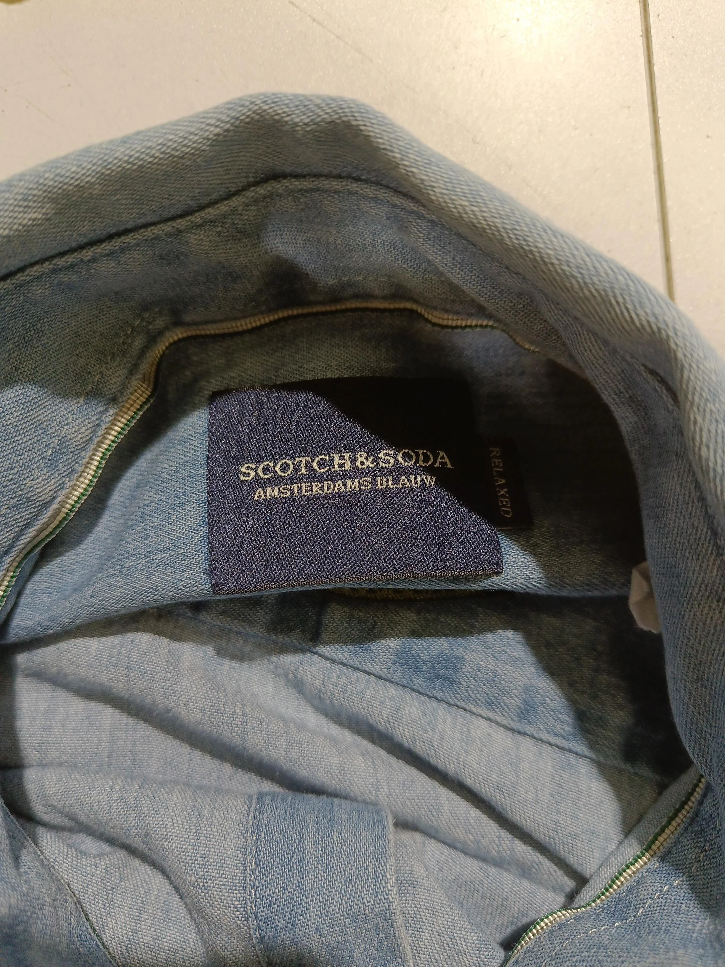 Scotch & Soda Men's Shirt M Blue 100% Cotton Basic - Image 5