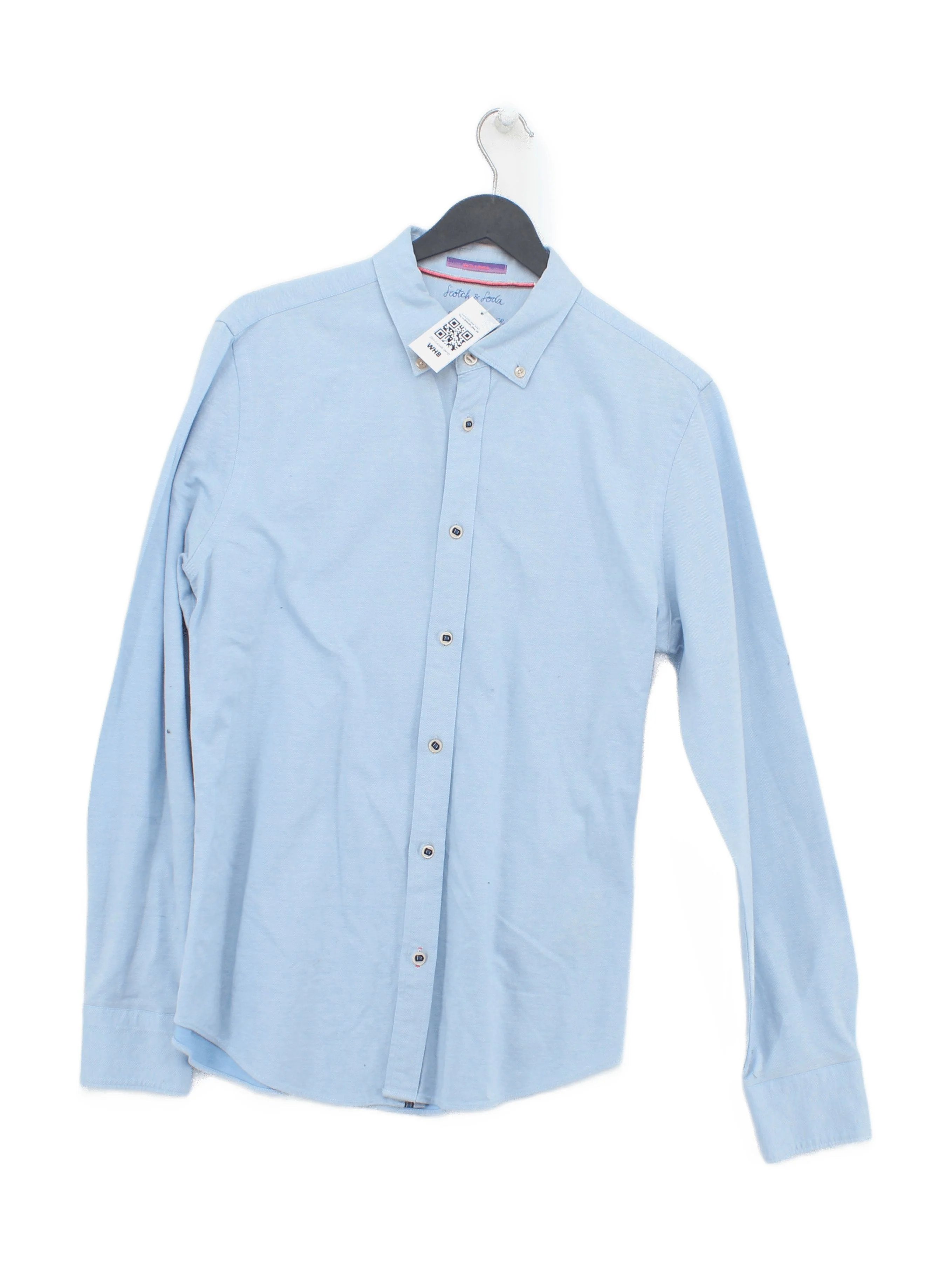 Scotch & Soda Men's Shirt M Blue 100% Cotton Basic