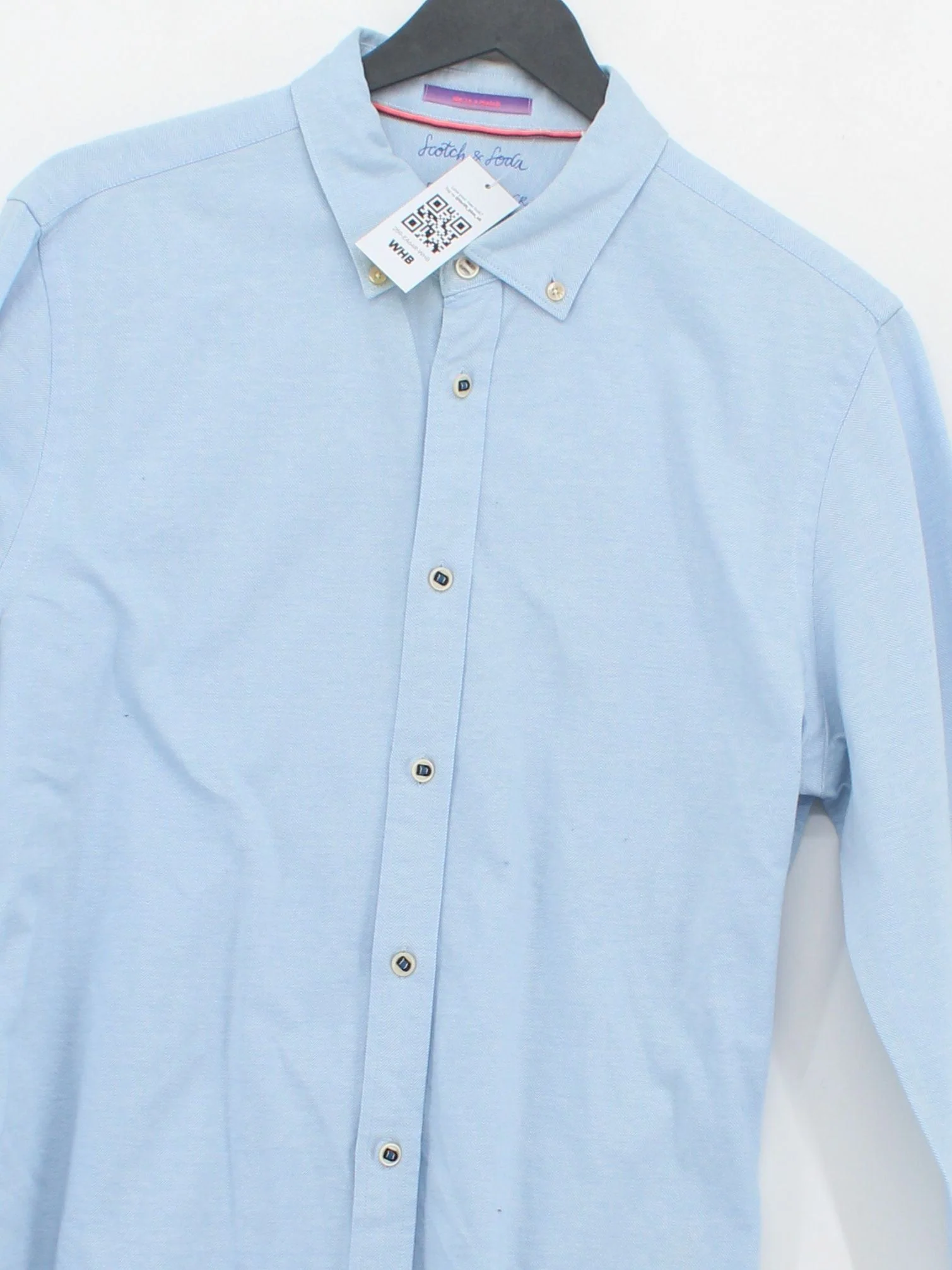 Scotch & Soda Men's Shirt M Blue 100% Cotton Basic - Image 3