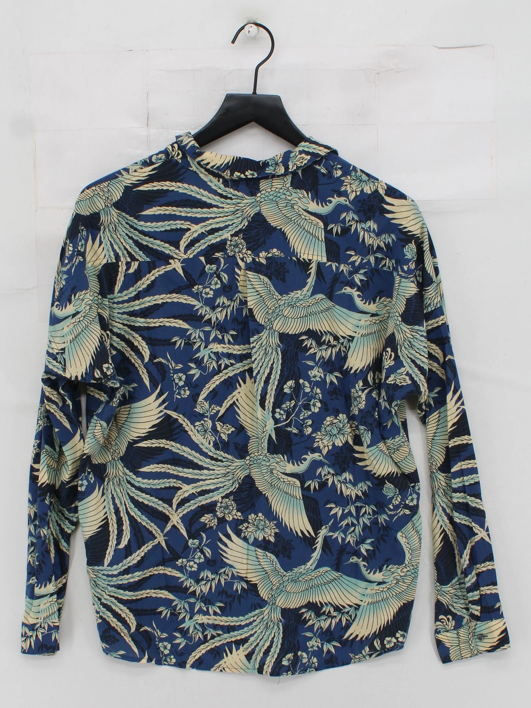 Scotch & Soda Men's Shirt M Blue Floral Cotton with Viscose Basic - Image 2