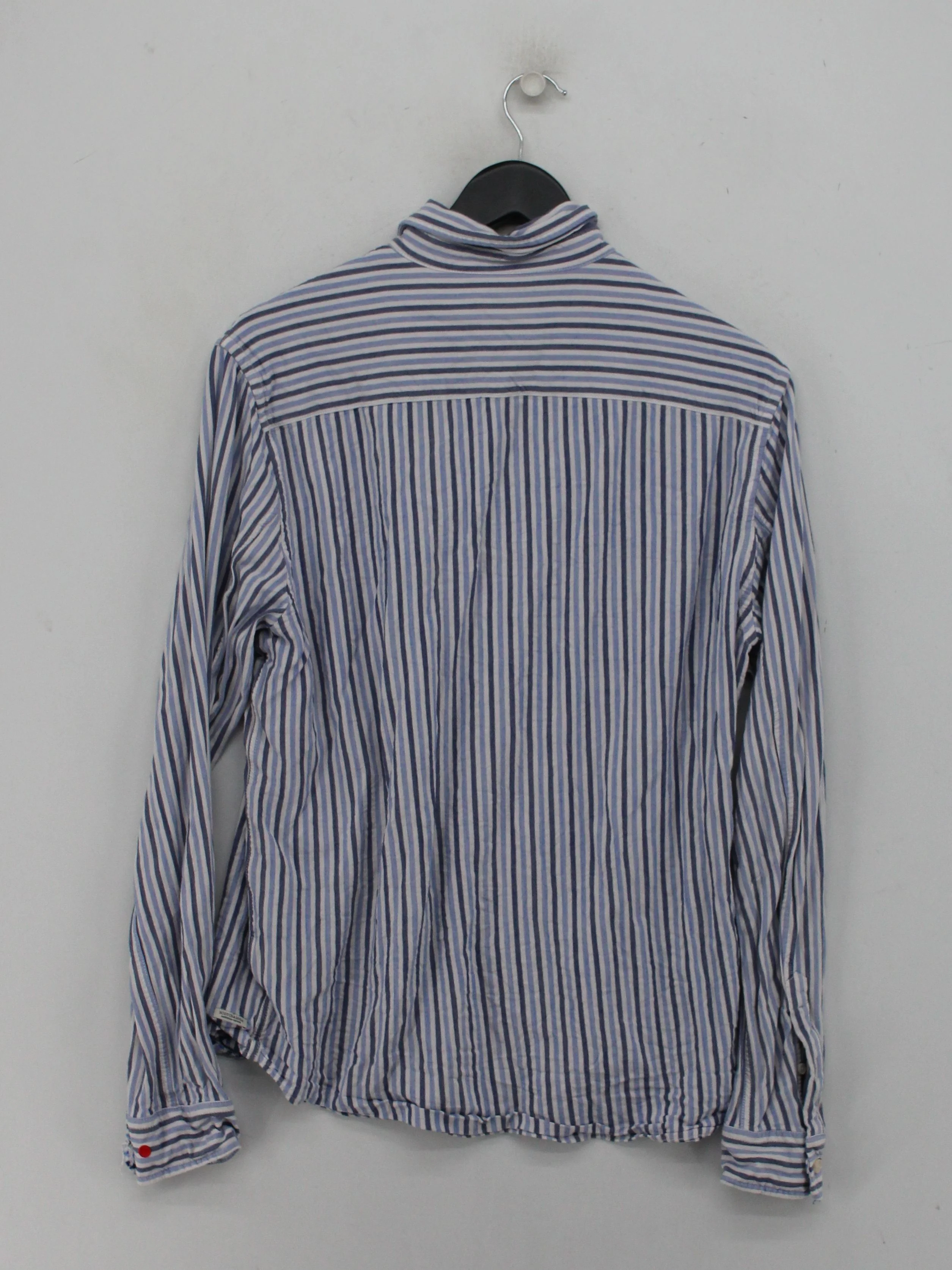 Scotch & Soda Men's Shirt M Blue Striped 100% Viscose Basic - Image 2