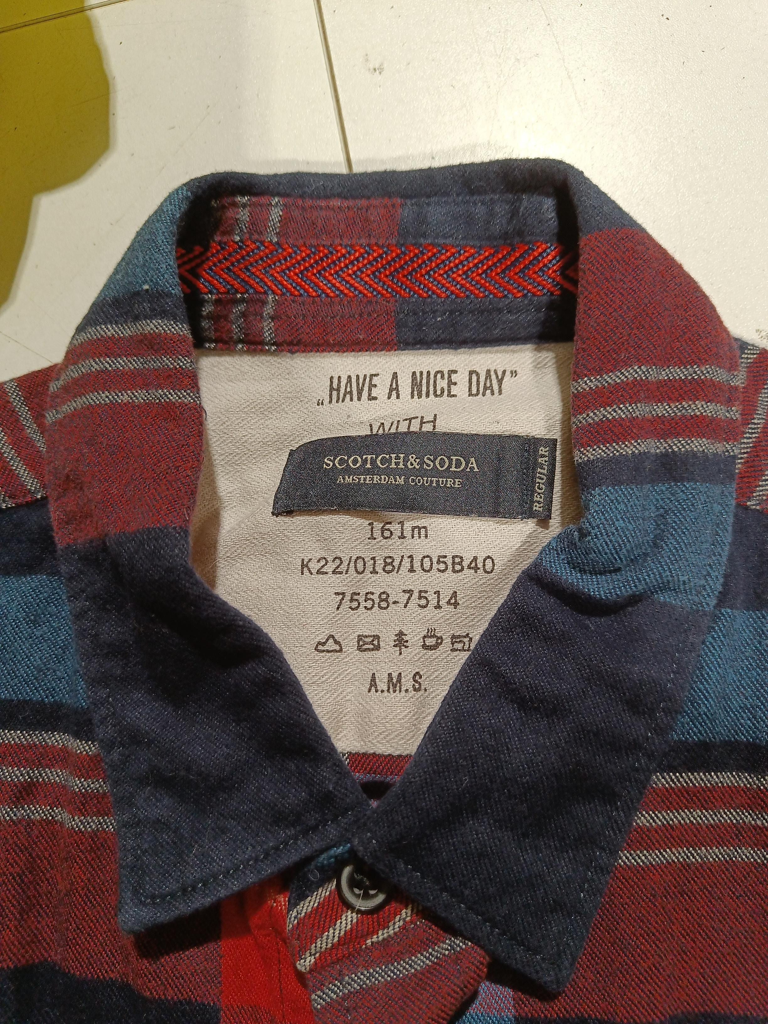 Scotch & Soda Men's Shirt M Multi Checkered 100% Cotton Basic - Image 6