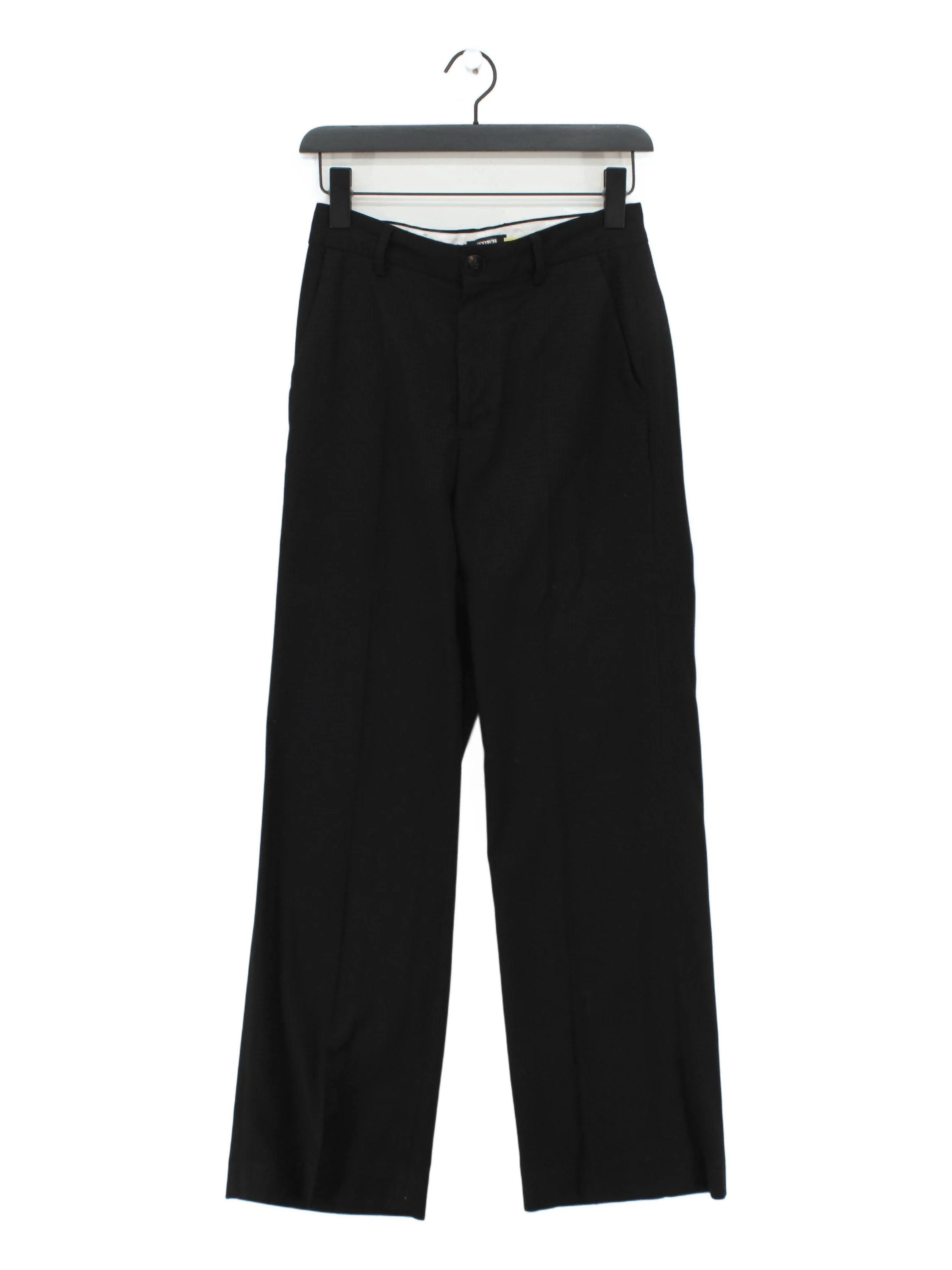 Scotch & Soda Men's Trousers W 25 in Black Polyester