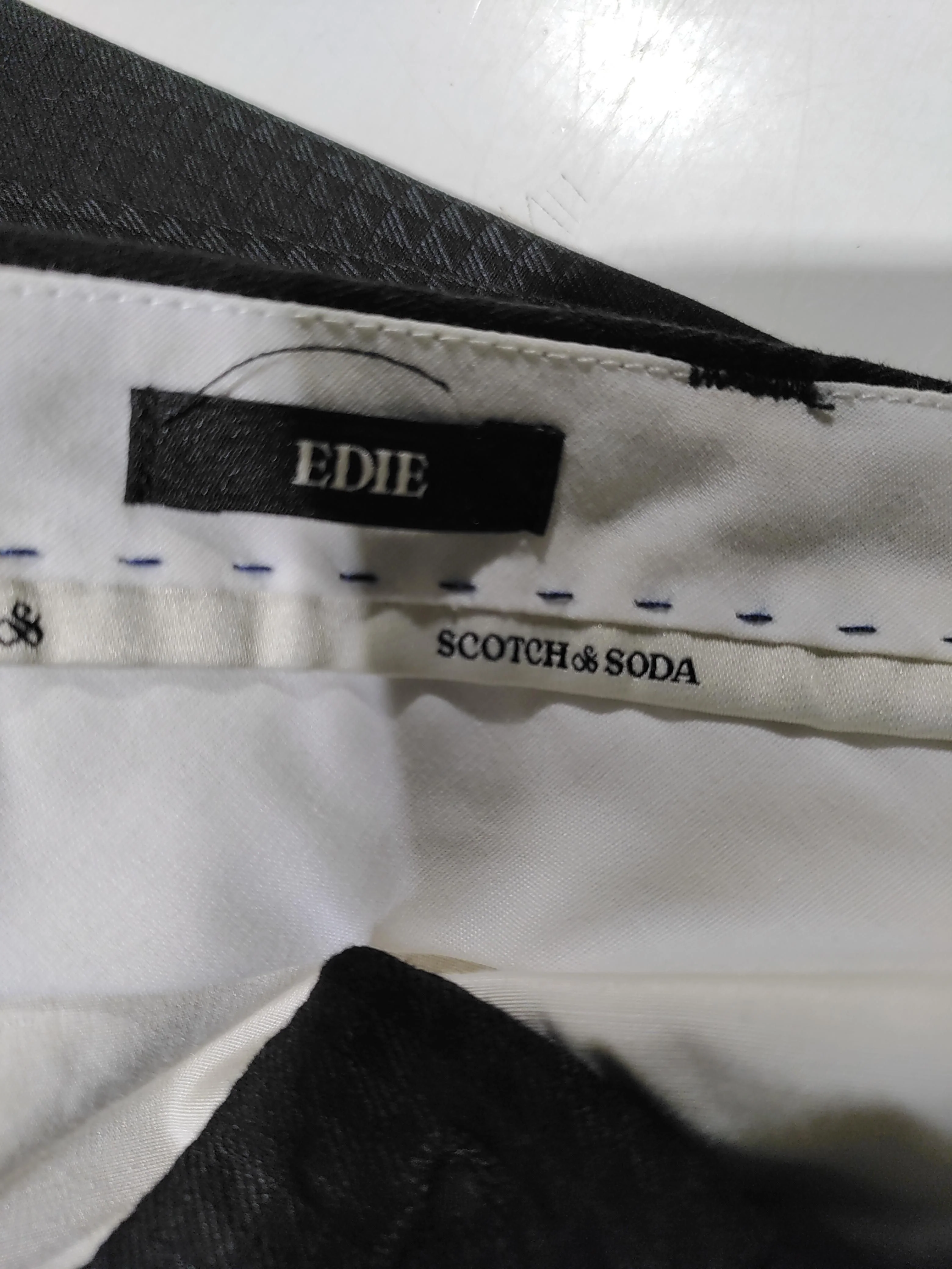 Scotch & Soda Men's Trousers W 25 in Black Polyester - Image 5