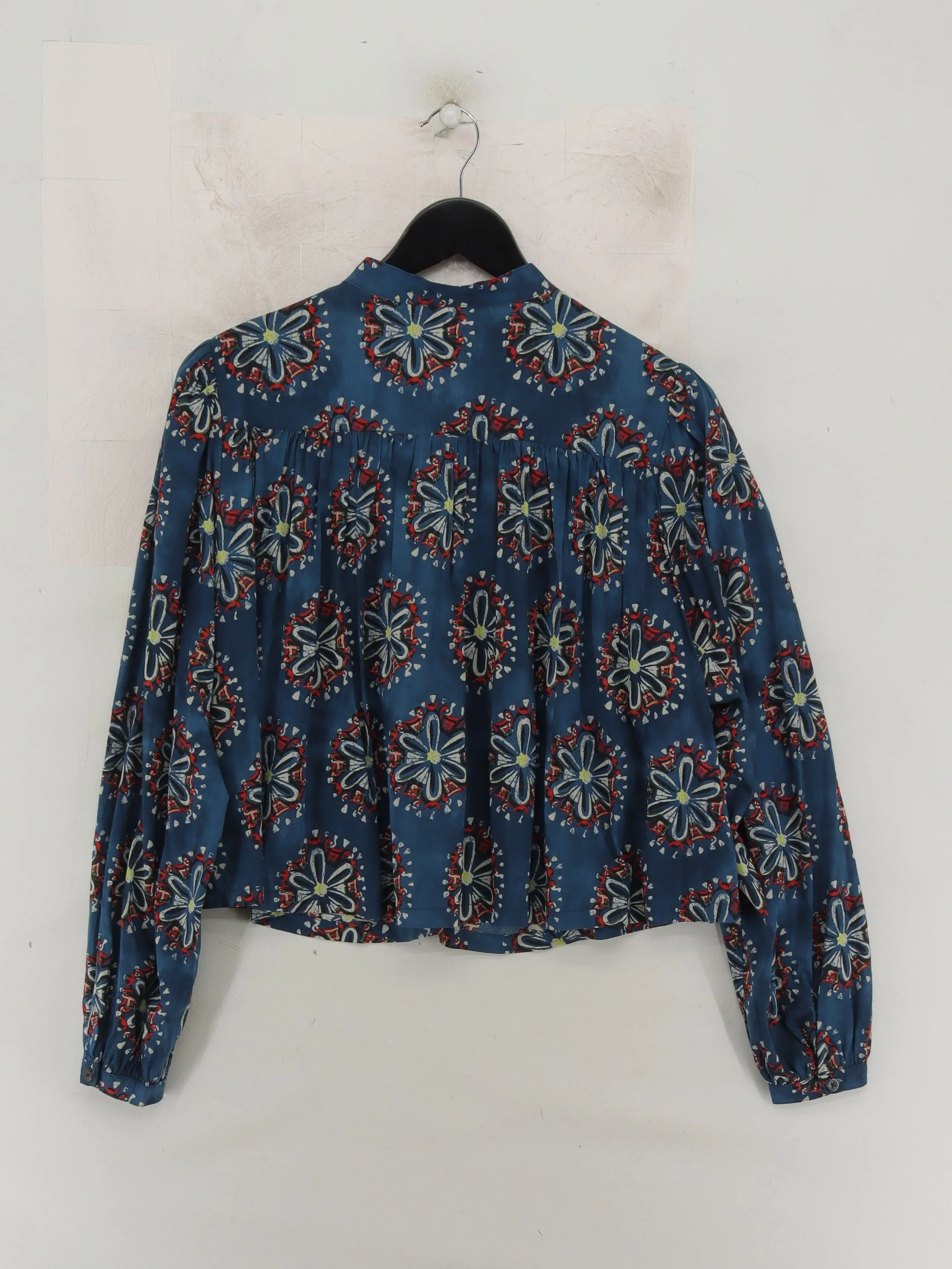 Scotch & Soda Women's Blouse S Blue Cotton with Viscose Basic - Image 2