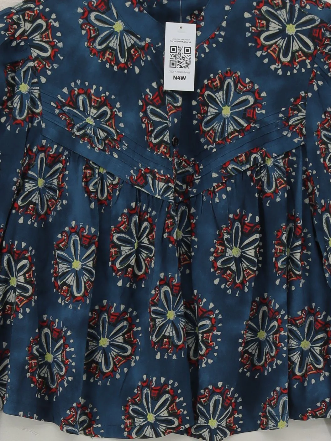 Scotch & Soda Women's Blouse S Blue Cotton with Viscose Basic - Image 3