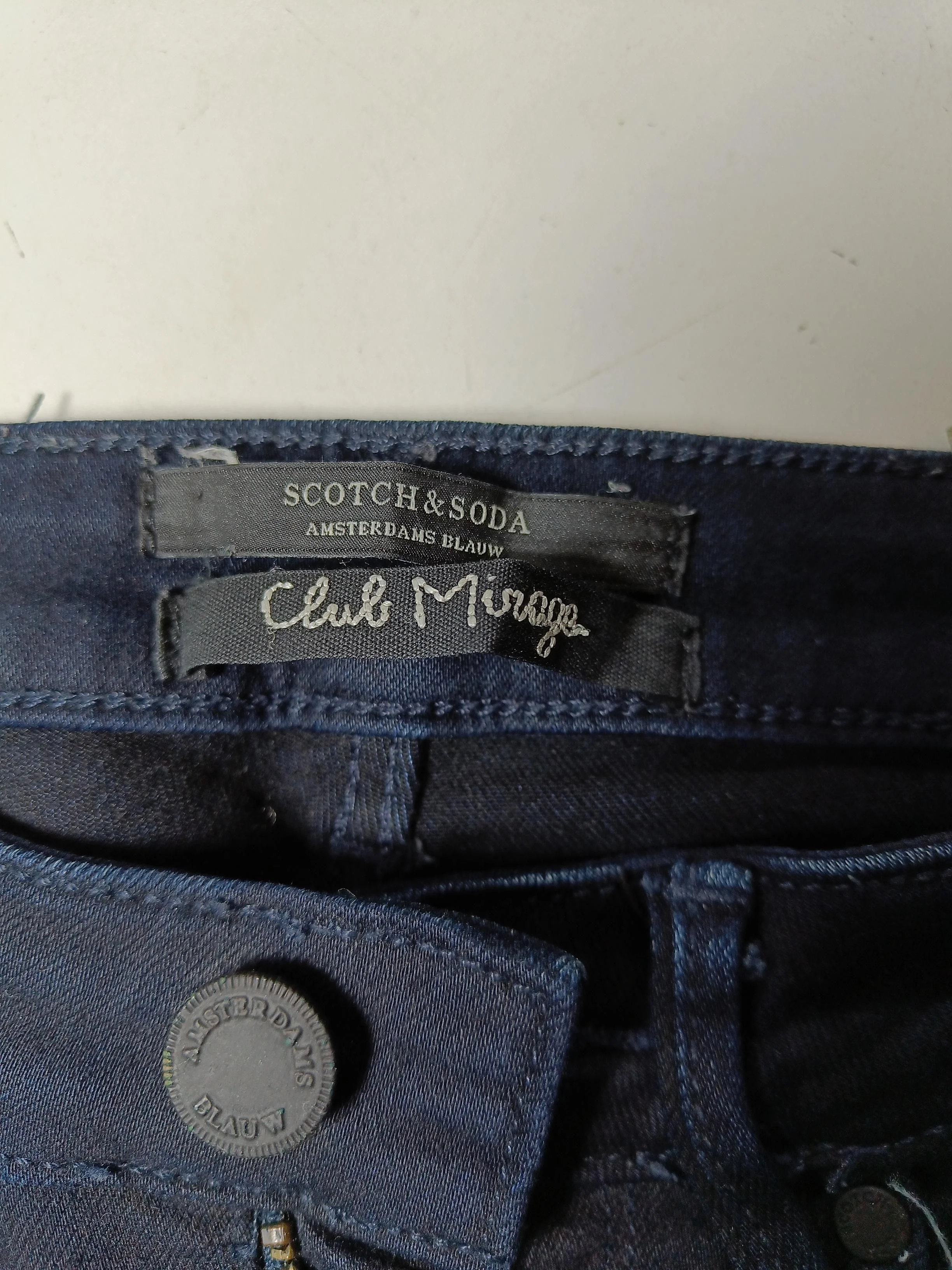 Scotch & Soda Women's Jeans W 25 in Blue Cotton with Polyester, Elastane Skinny - Image 5