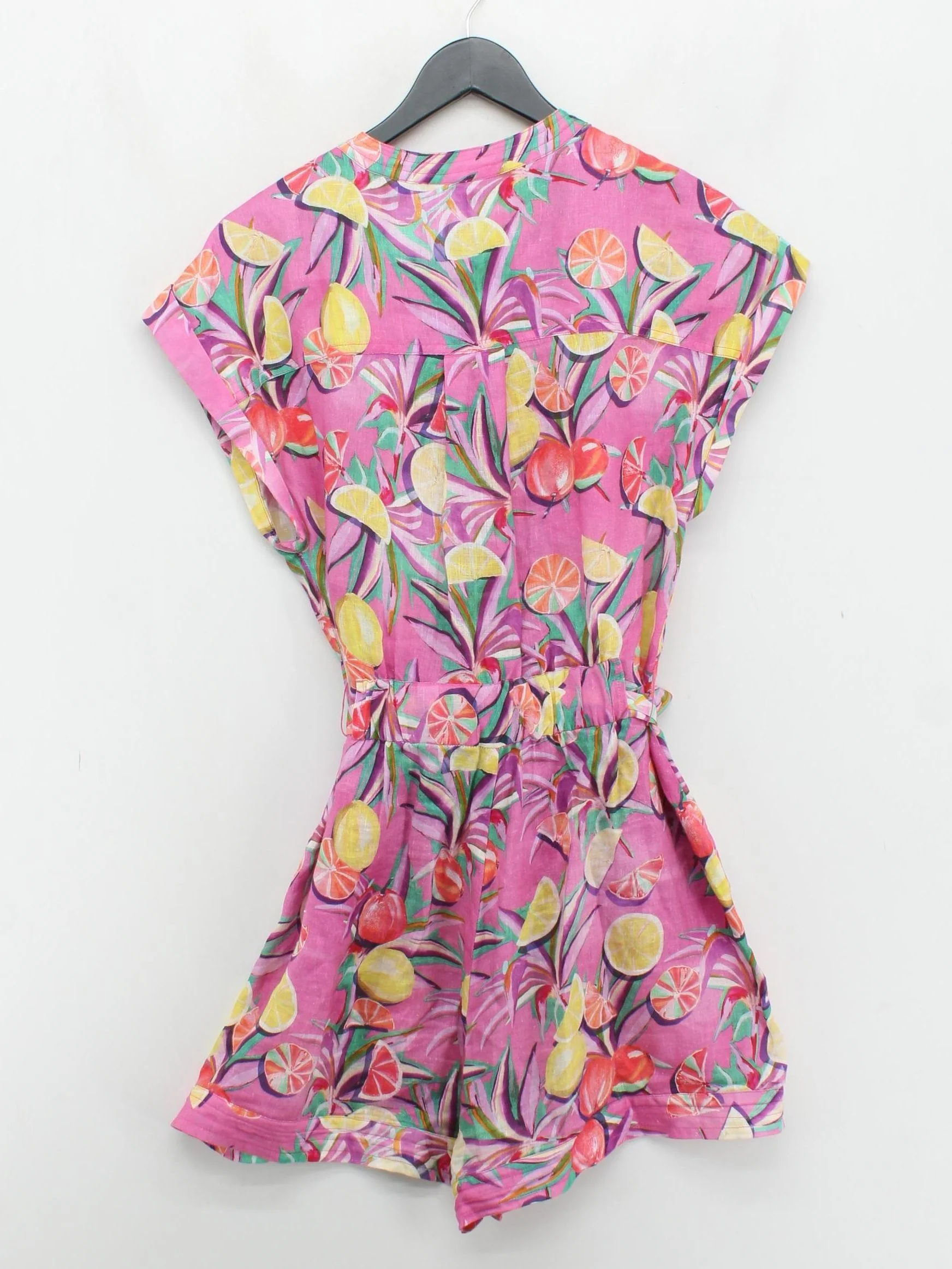 Scotch & Soda Women's Playsuit UK 10 Pink 100% Linen Playsuit - Image 2