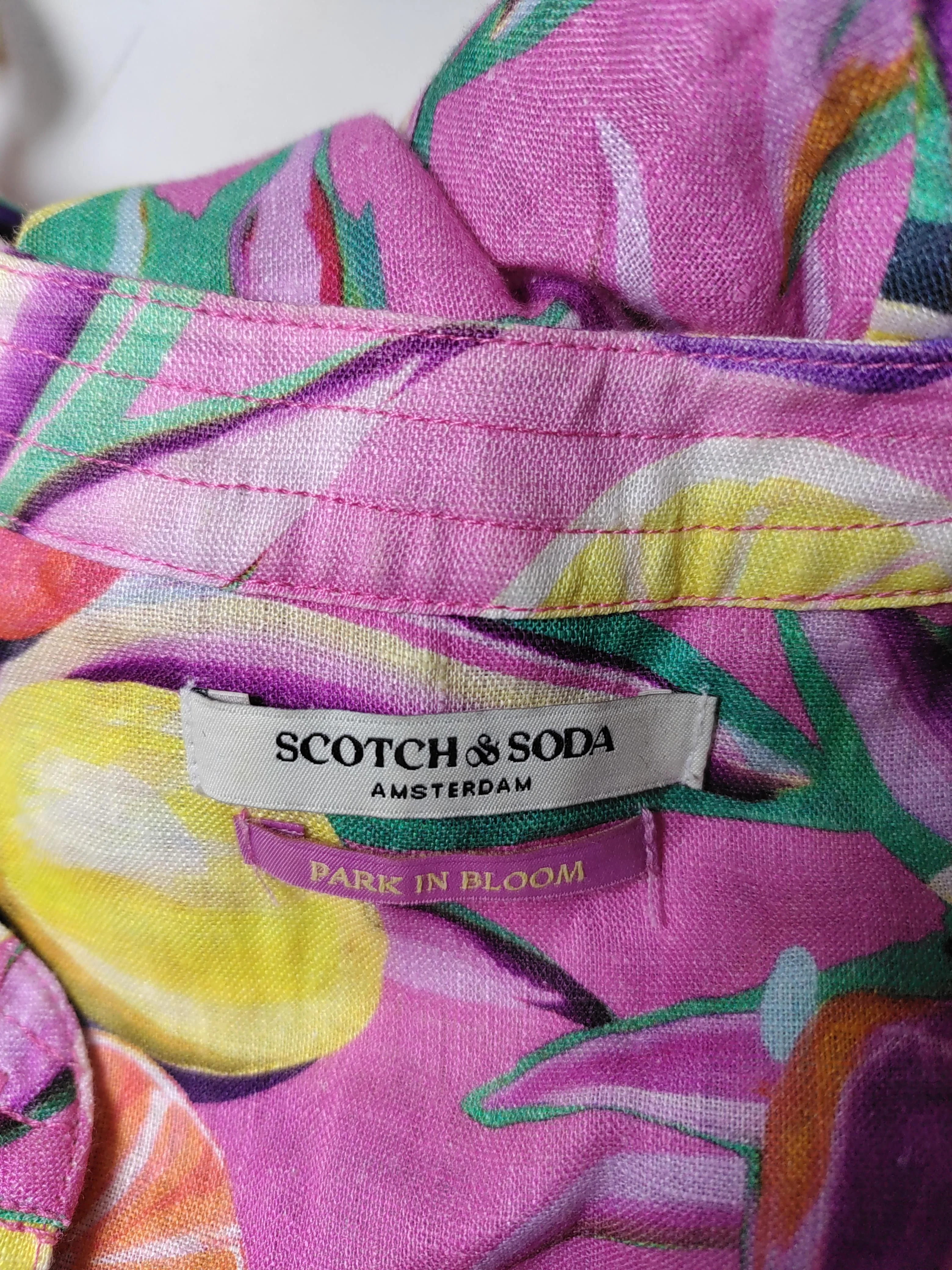 Scotch & Soda Women's Playsuit UK 10 Pink 100% Linen Playsuit - Image 5