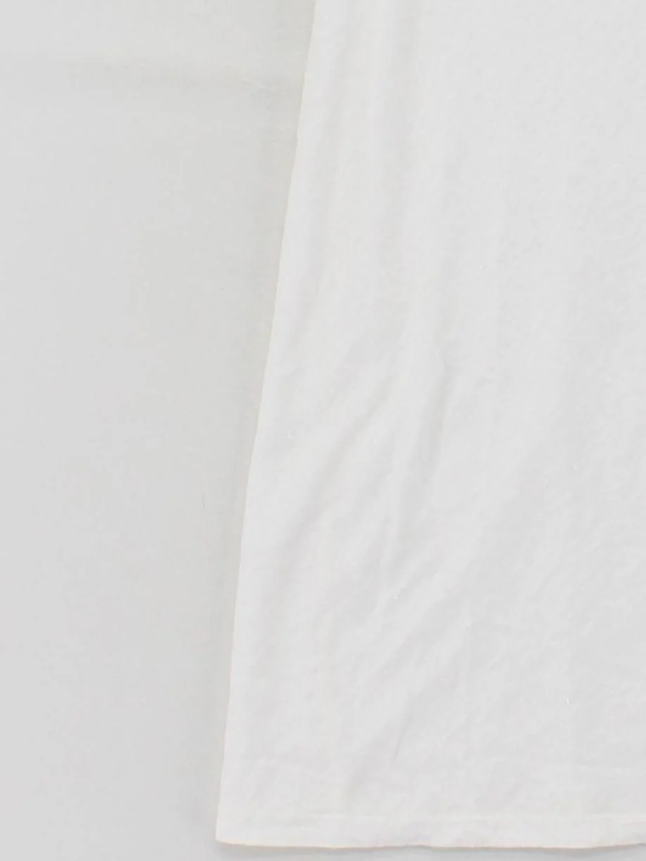 Scotch & Soda Women's T-Shirt S White Linen with Elastane Basic - Image 4