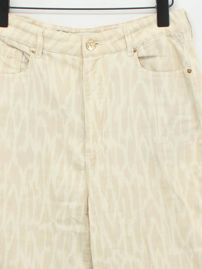 Scotch & Soda Women's Trousers W 27 in Cream 100% Cotton Tapered Chino - Image 3