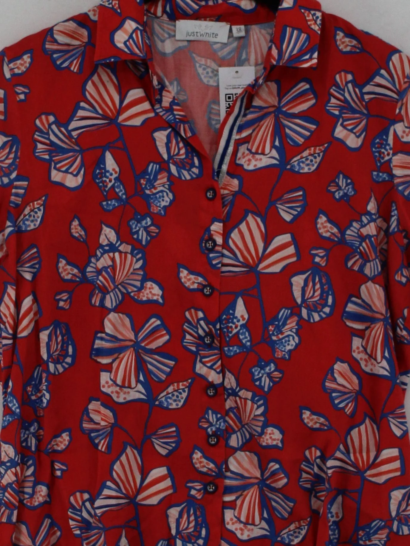 SE ( Just White ) Women's Shirt UK 10 Red 100% Cotton Basic - Image 3