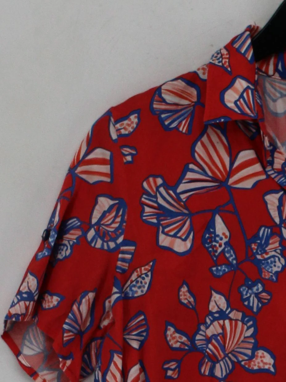 SE ( Just White ) Women's Shirt UK 10 Red 100% Cotton Basic - Image 4