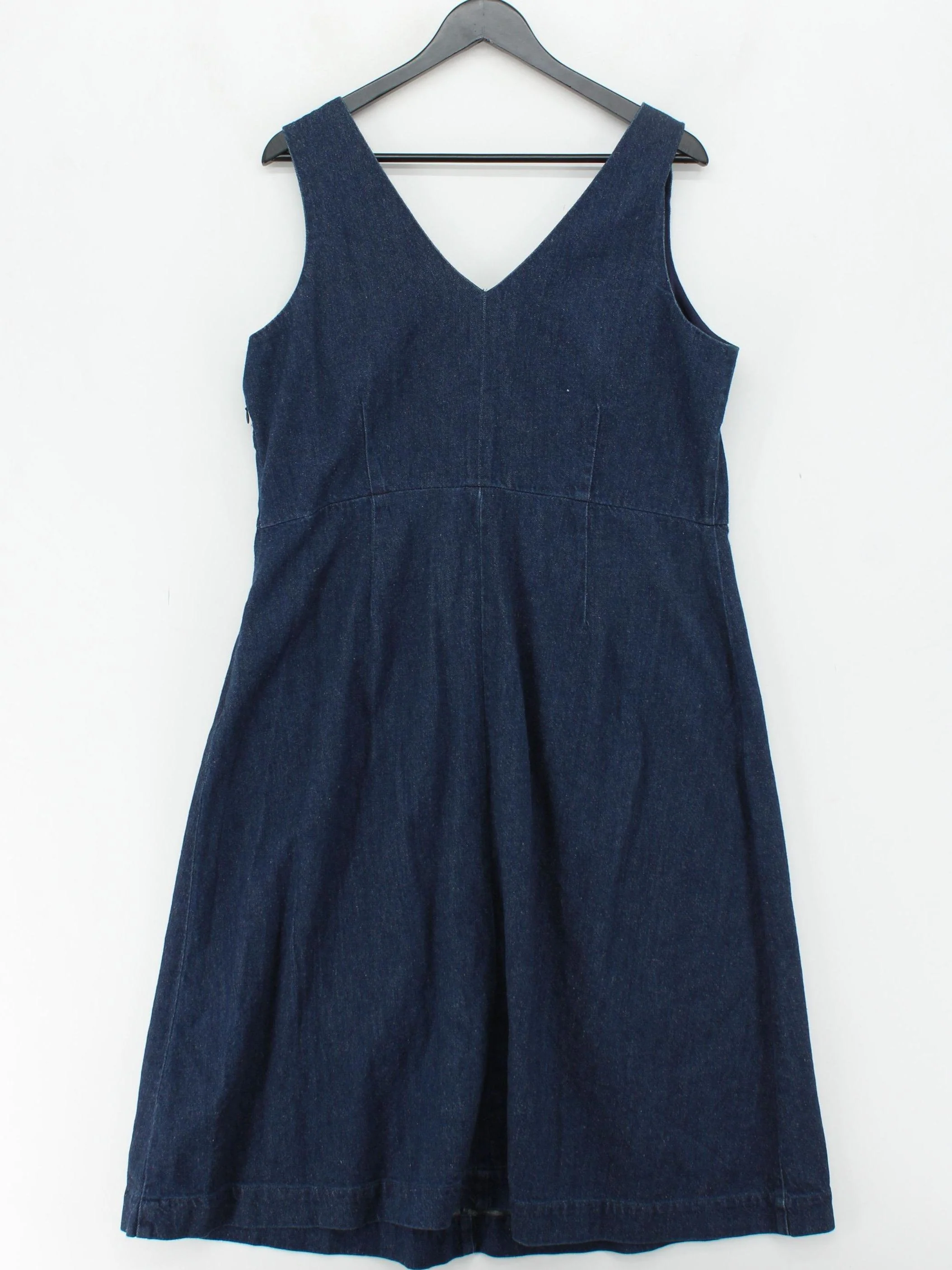 SEASALT CORNWALL A-Line Midi Dress UK16 in Blue - Image 2