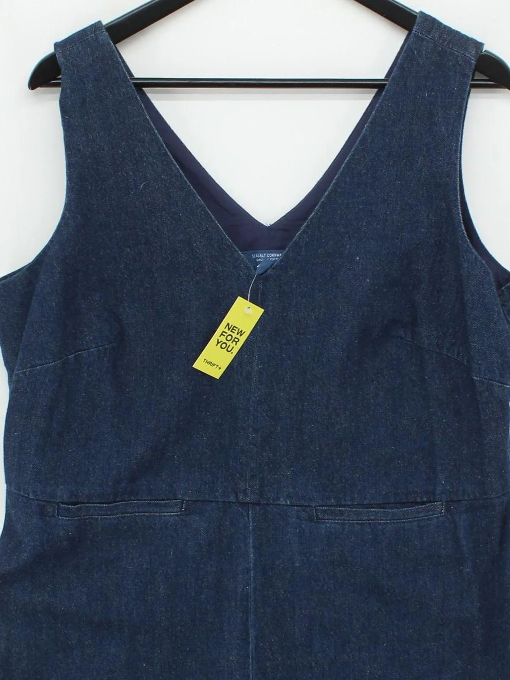 SEASALT CORNWALL A-Line Midi Dress UK16 in Blue - Image 3