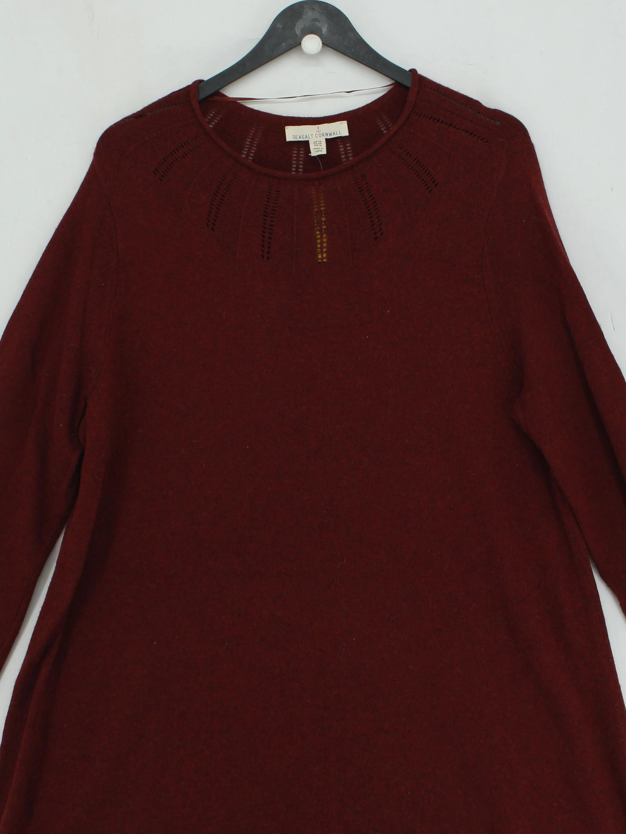 SEASALT CORNWALL A-Line Midi Dress UK18 in Brown - Image 3