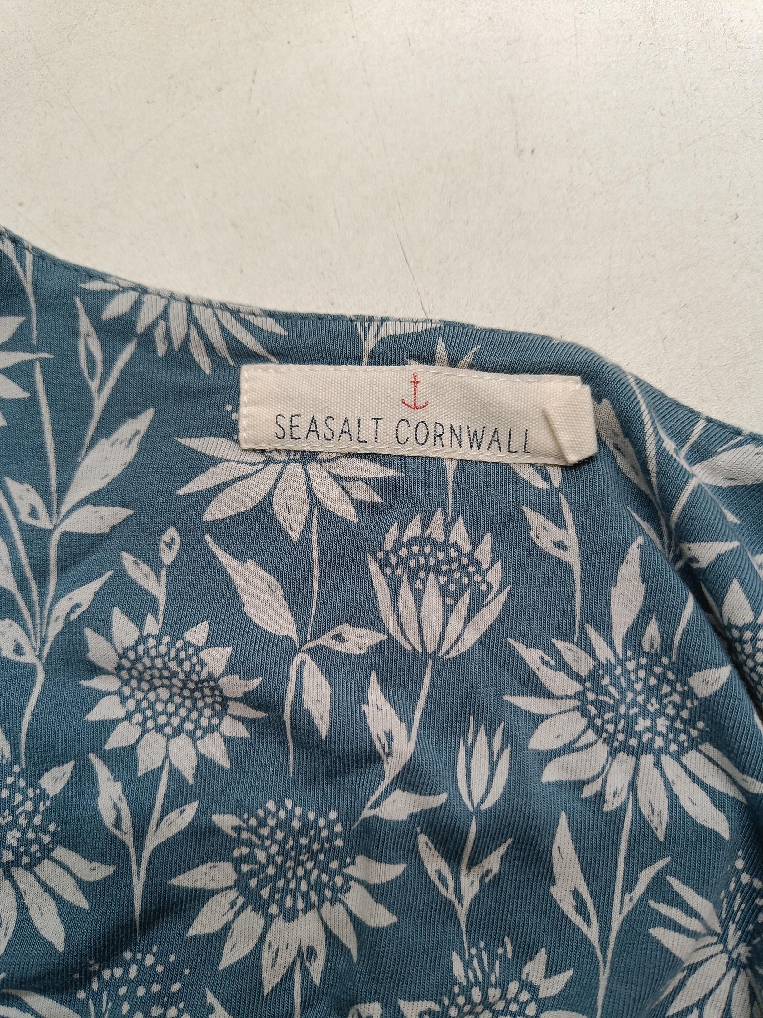 SEASALT CORNWALL A-Line Midi Dress UK8 in Blue - Image 5