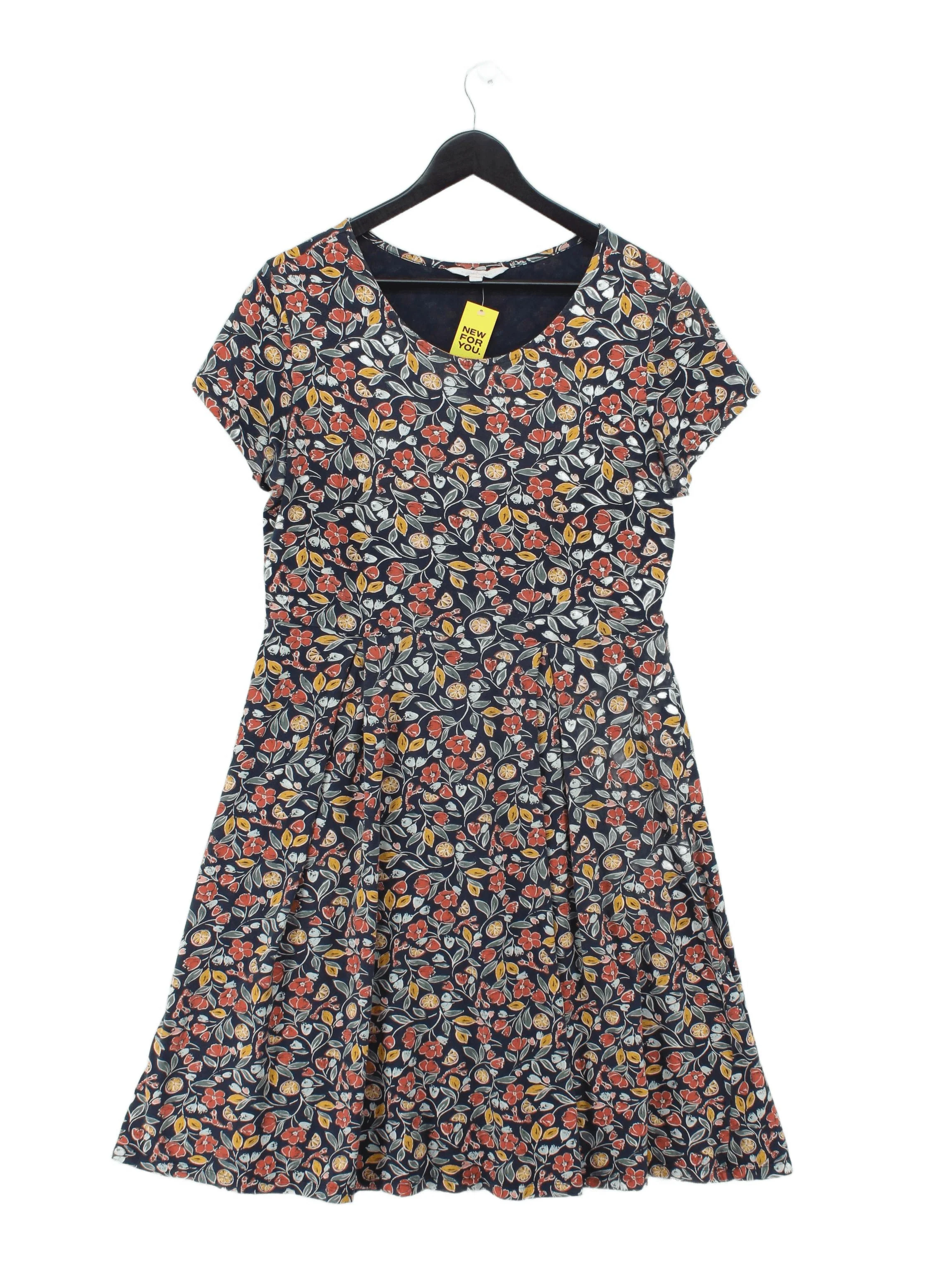 SEASALT CORNWALL A-Line Mini Dress UK10 in Multi