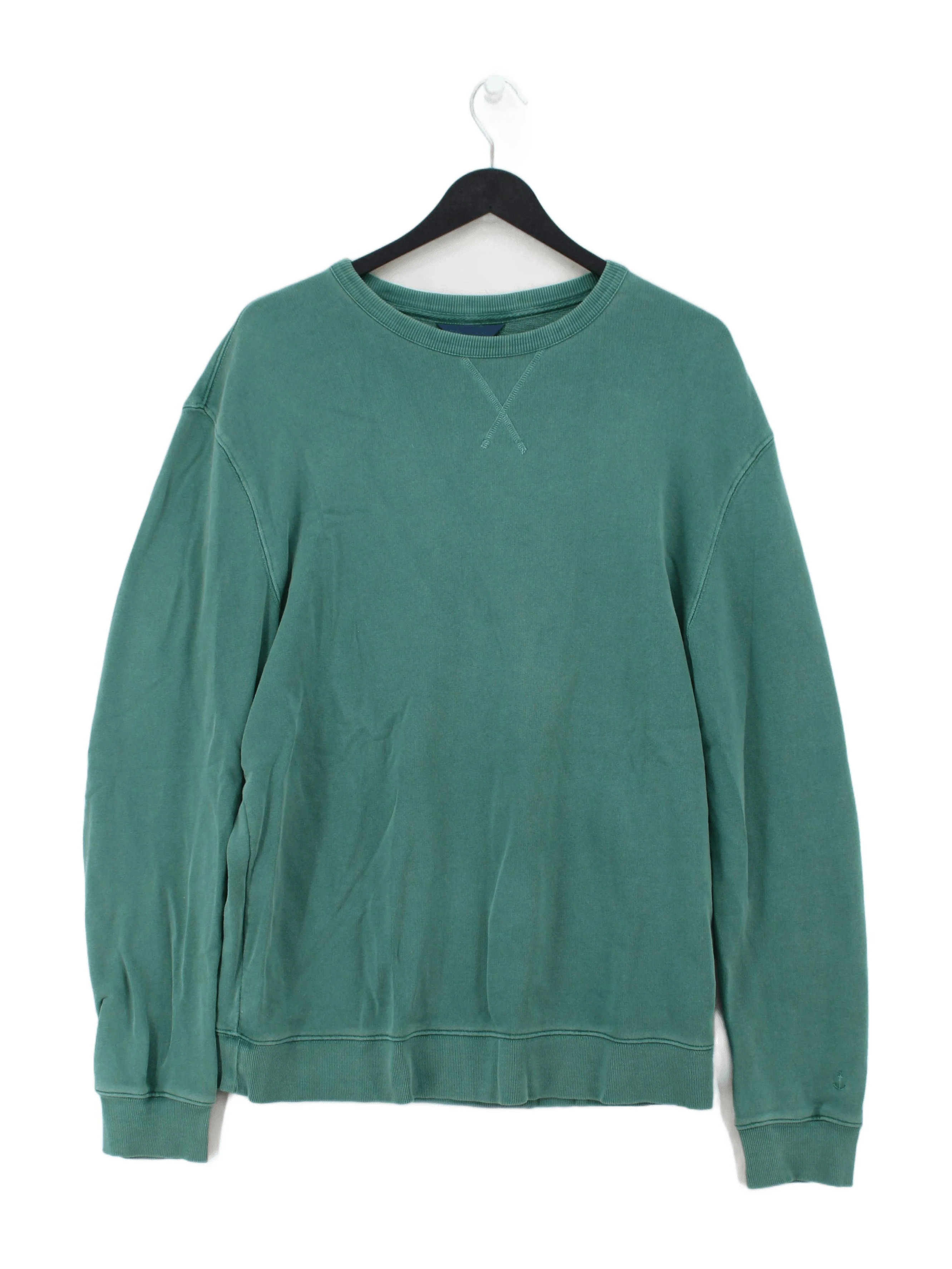 SEASALT CORNWALL Men's Hoodie M Green 100% Cotton Pullover