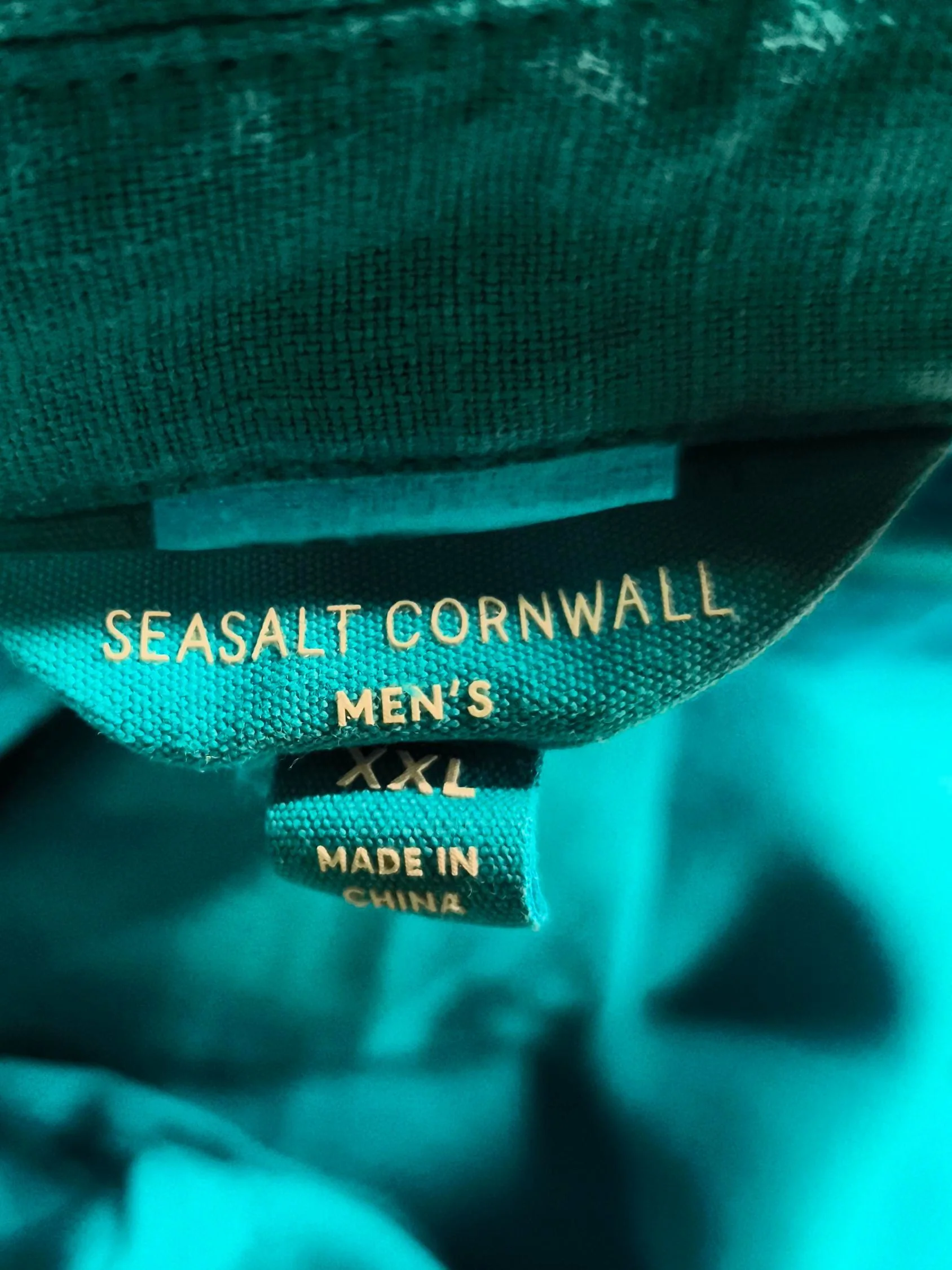 SEASALT CORNWALL Men's Shirt XXL Blue 100% Linen Basic - Image 5