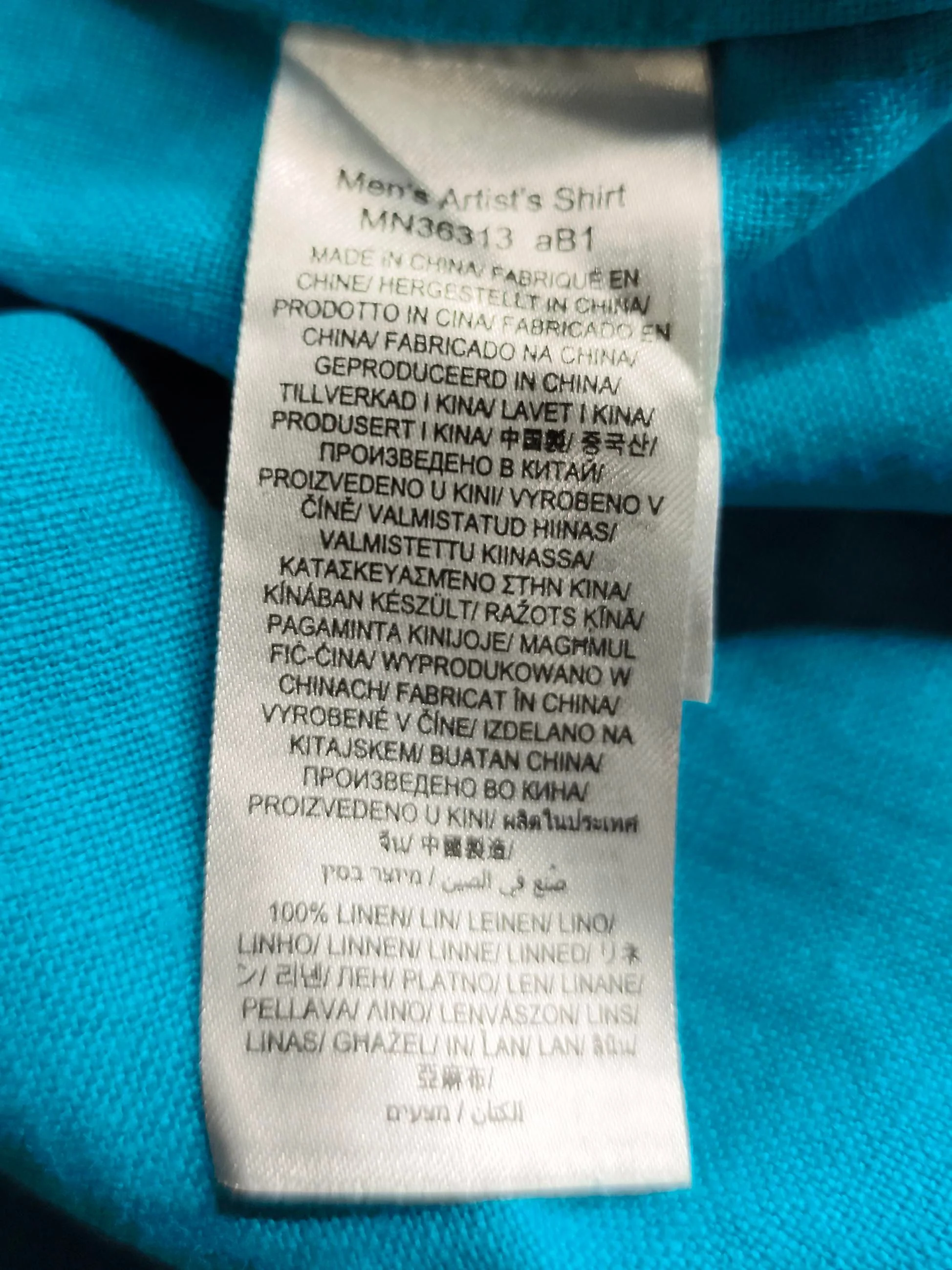 SEASALT CORNWALL Men's Shirt XXL Blue 100% Linen Basic - Image 6