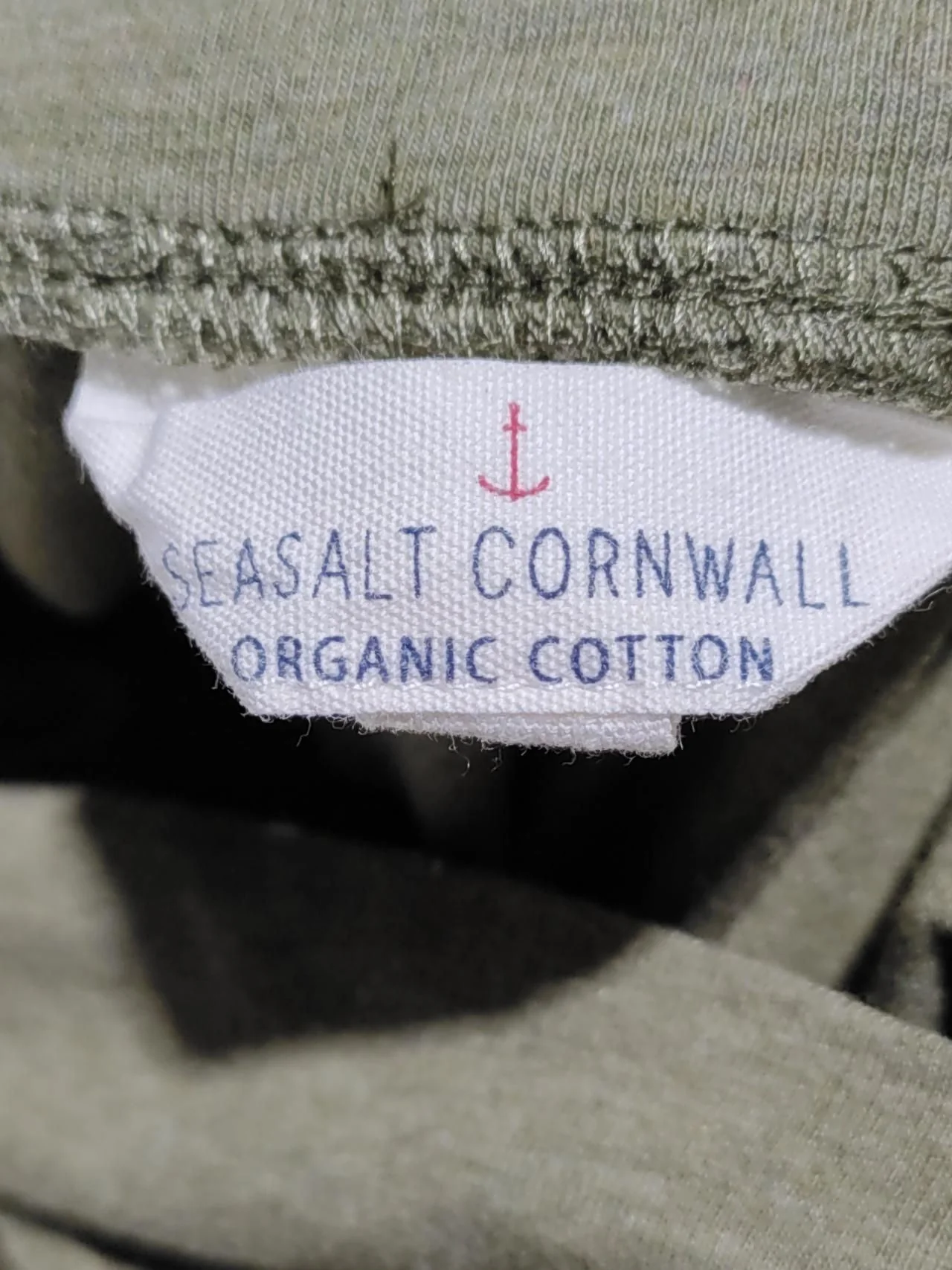 SEASALT CORNWALL Men's T-Shirt XXS Green Cotton with Elastane Basic - Image 6