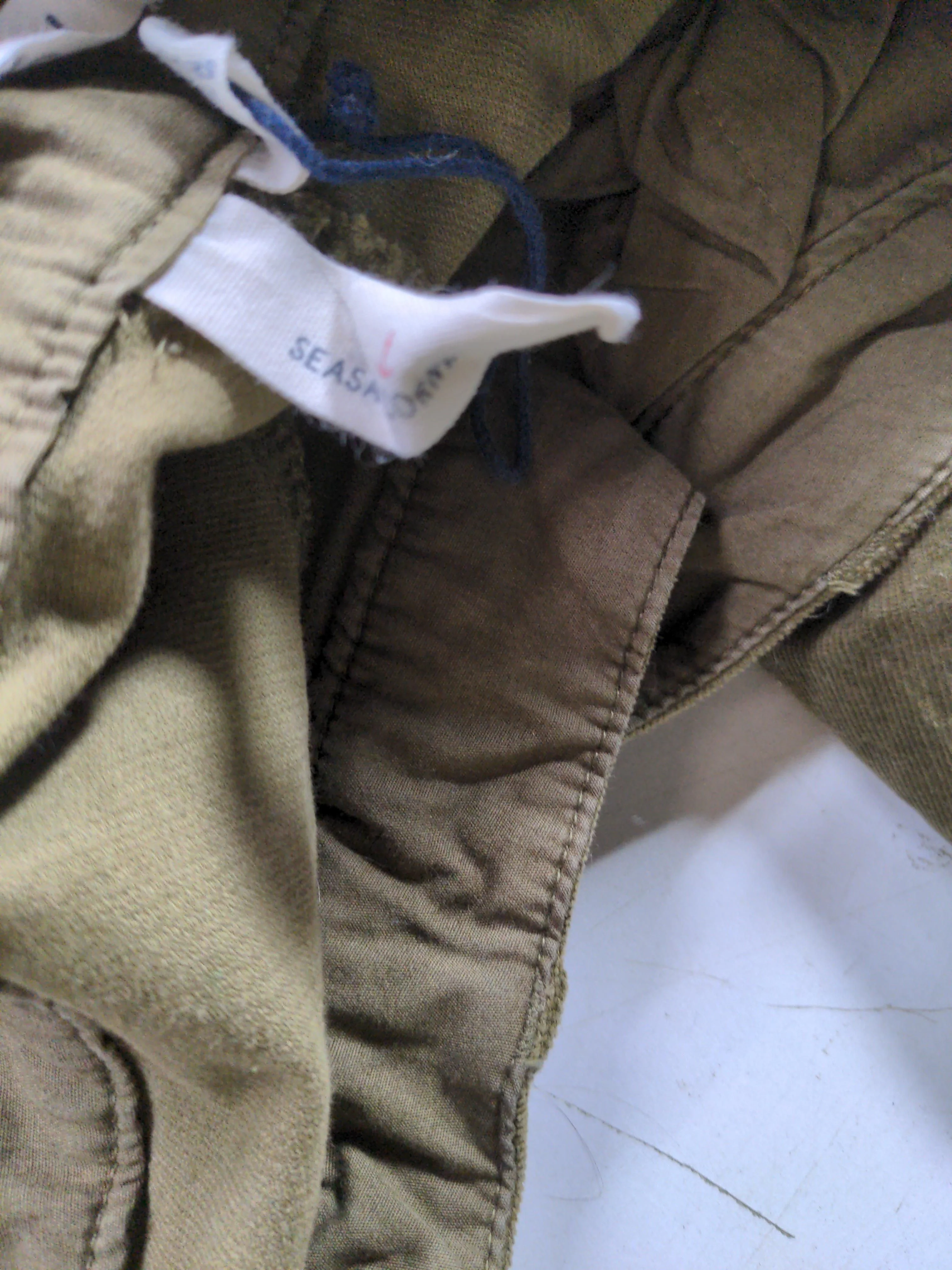 SEASALT CORNWALL Men's Trousers L Green 100% Cotton Straight Chino - Image 5