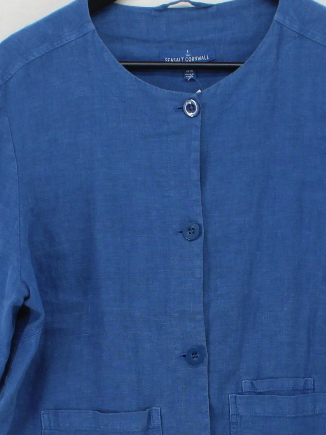 SEASALT CORNWALL Overcoat jacket blue - Image 3