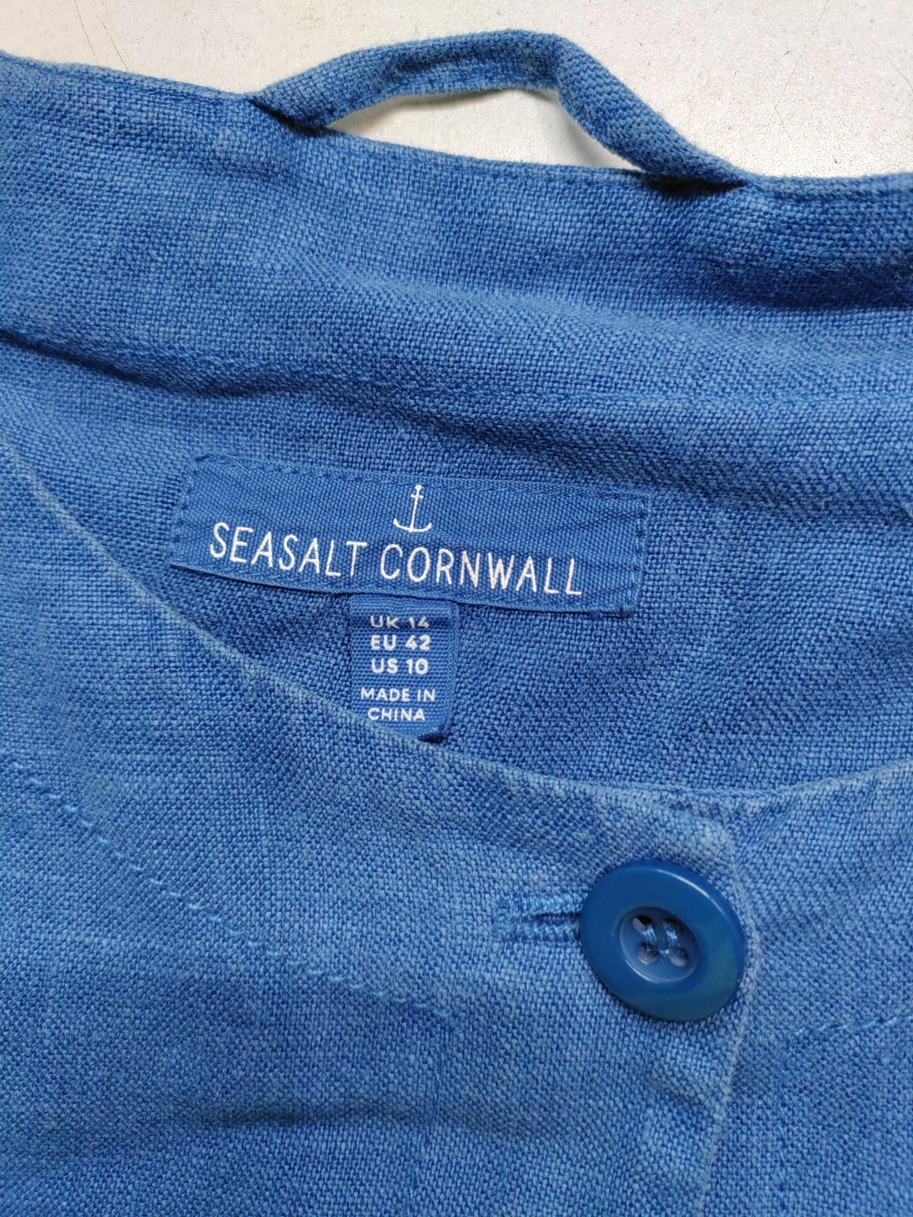 SEASALT CORNWALL Overcoat jacket blue - Image 5