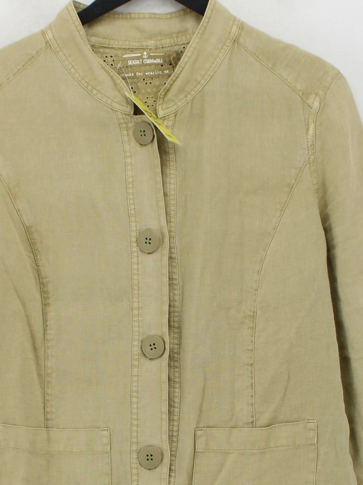 SEASALT CORNWALL Overcoat jacket tan - Image 3