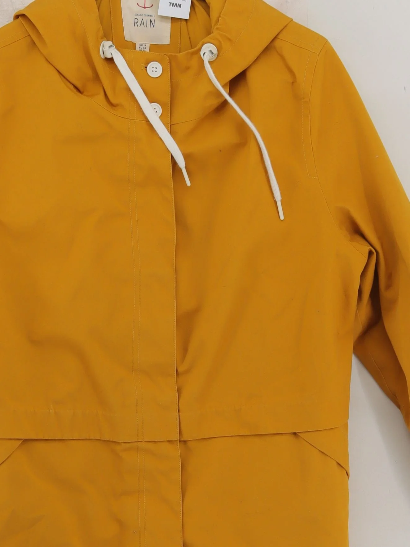 SEASALT CORNWALL Rain Coat jacket yellow - Image 3