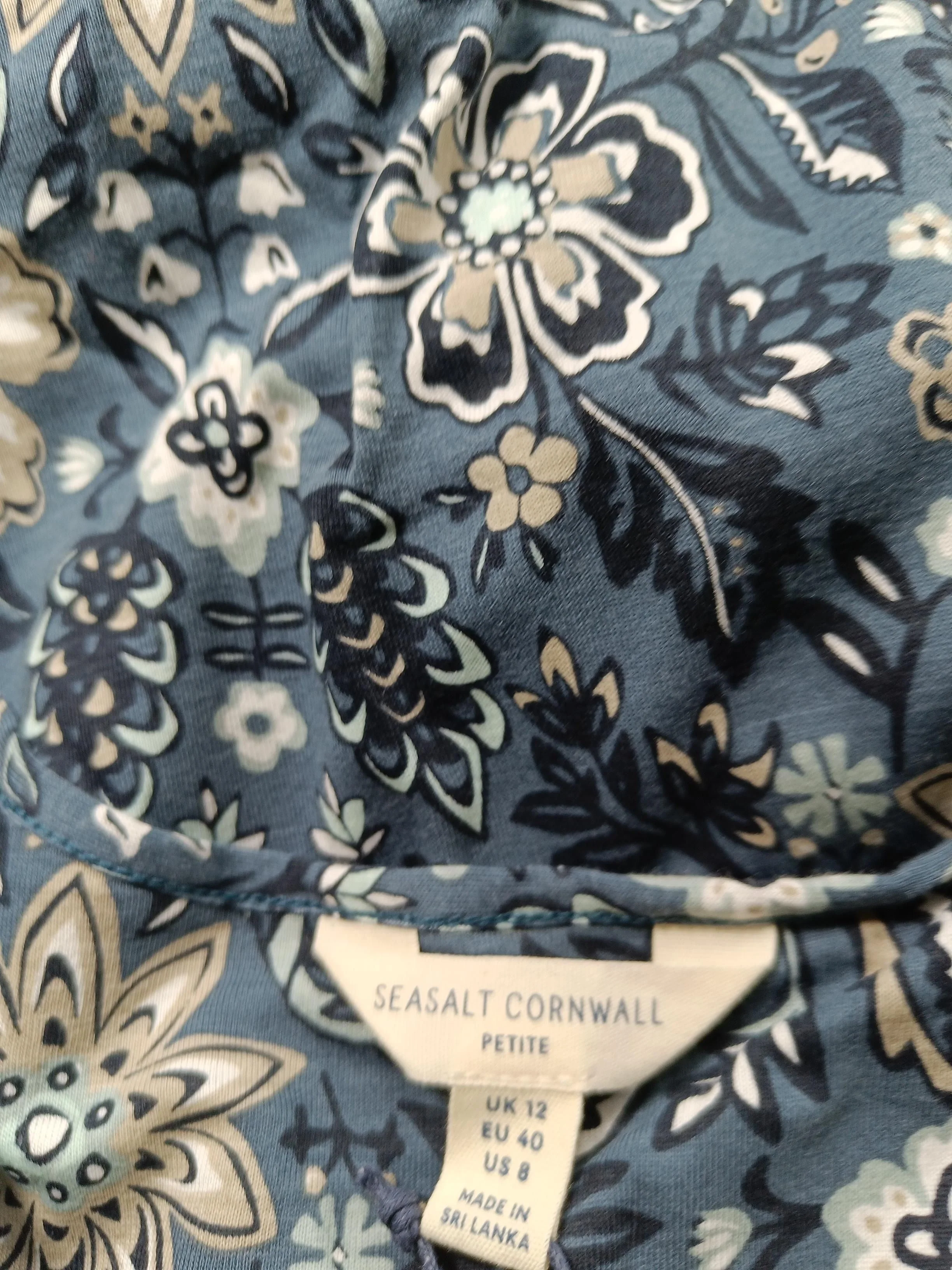 SEASALT CORNWALL Shirt Midi Dress UK12 in Blue - Image 5
