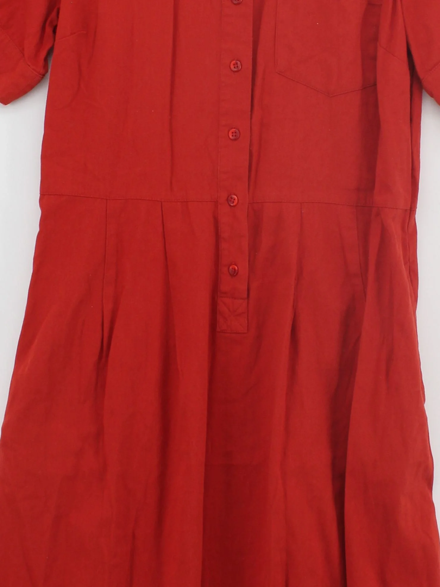 SEASALT CORNWALL Shirt Midi Dress UK12 in Red - Image 3
