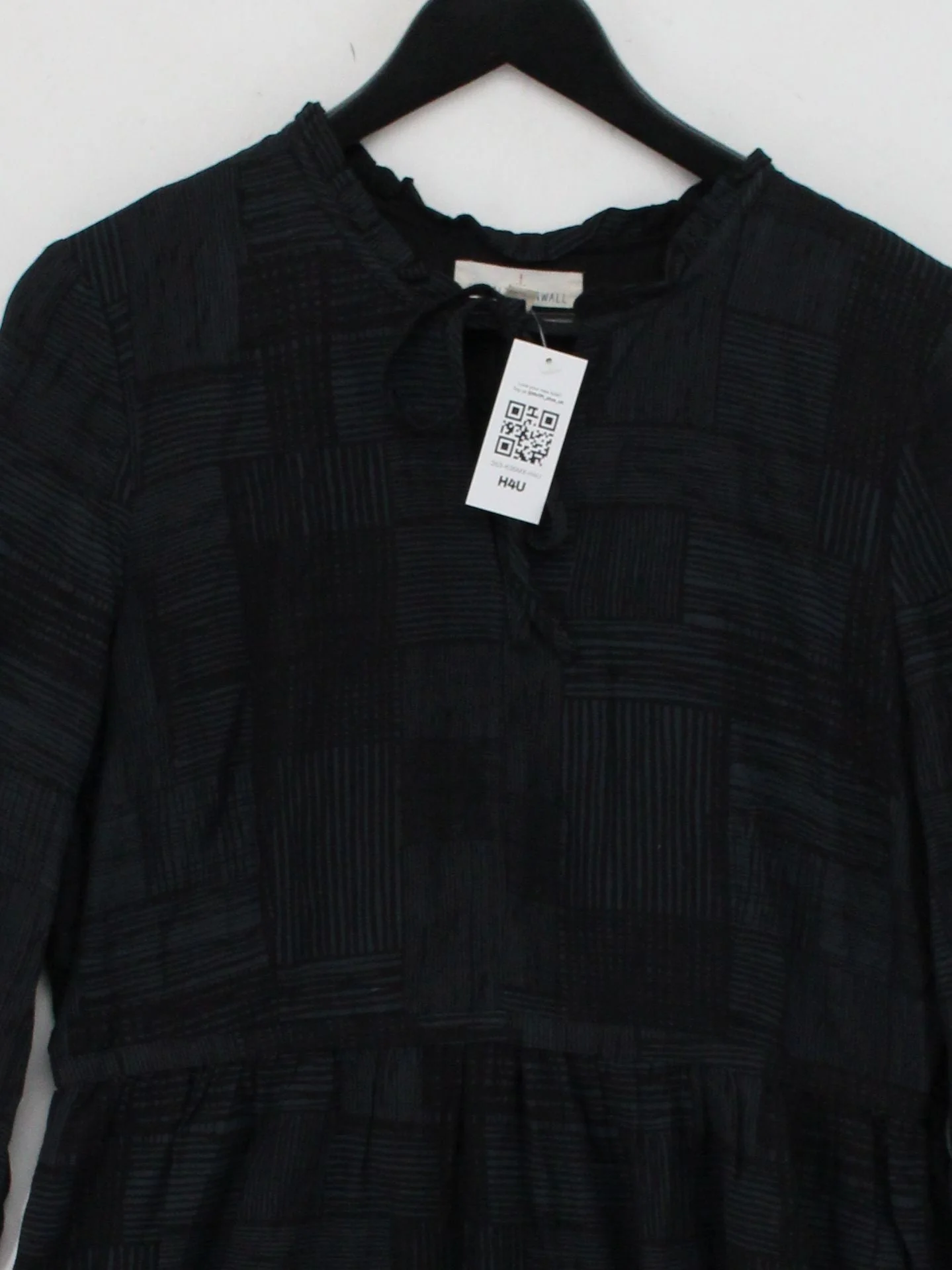 SEASALT CORNWALL Shirt Midi Dress UK14 in Black - Image 3