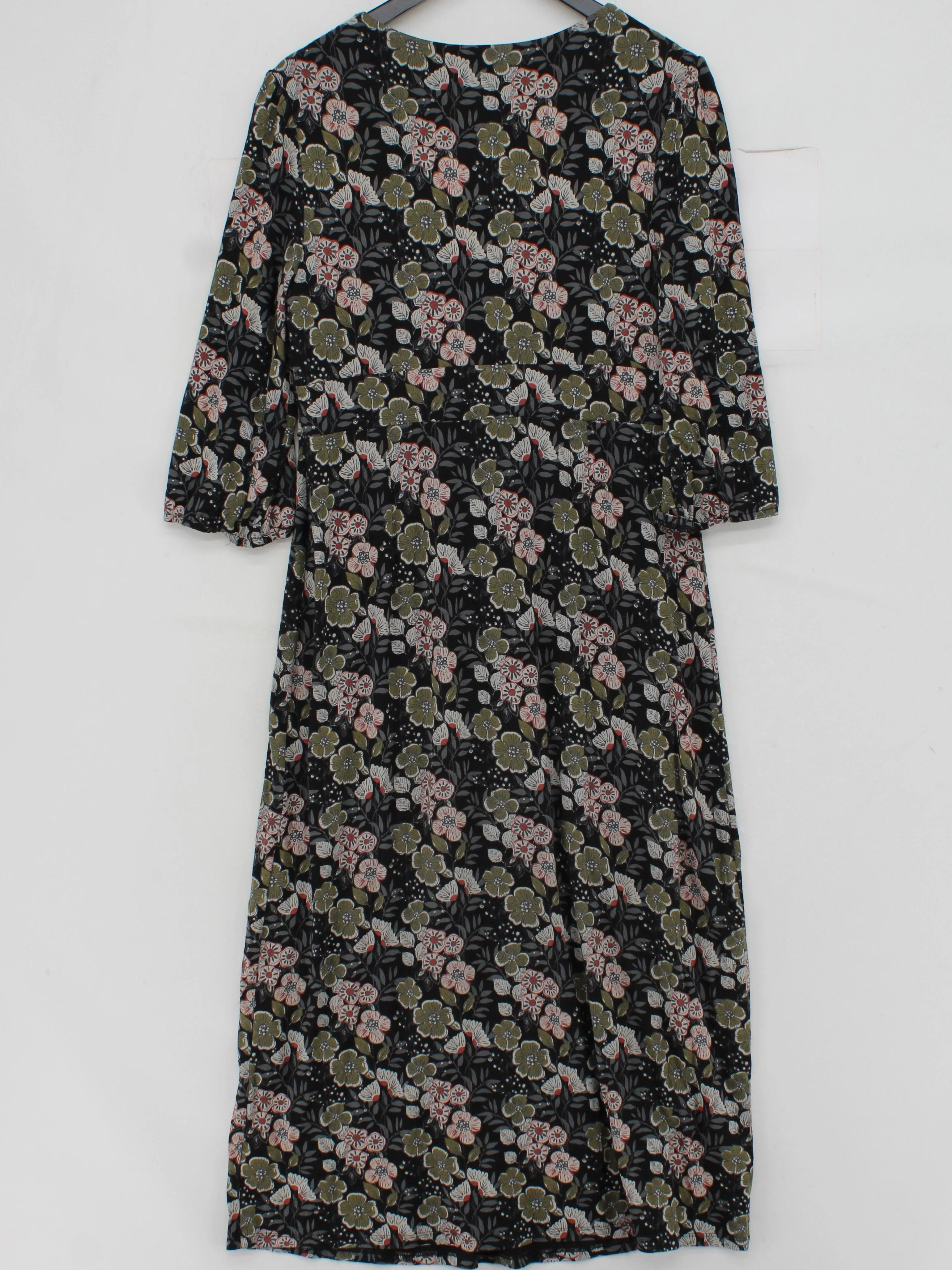 SEASALT CORNWALL Shirt Midi Dress UK14 in Black - Image 2