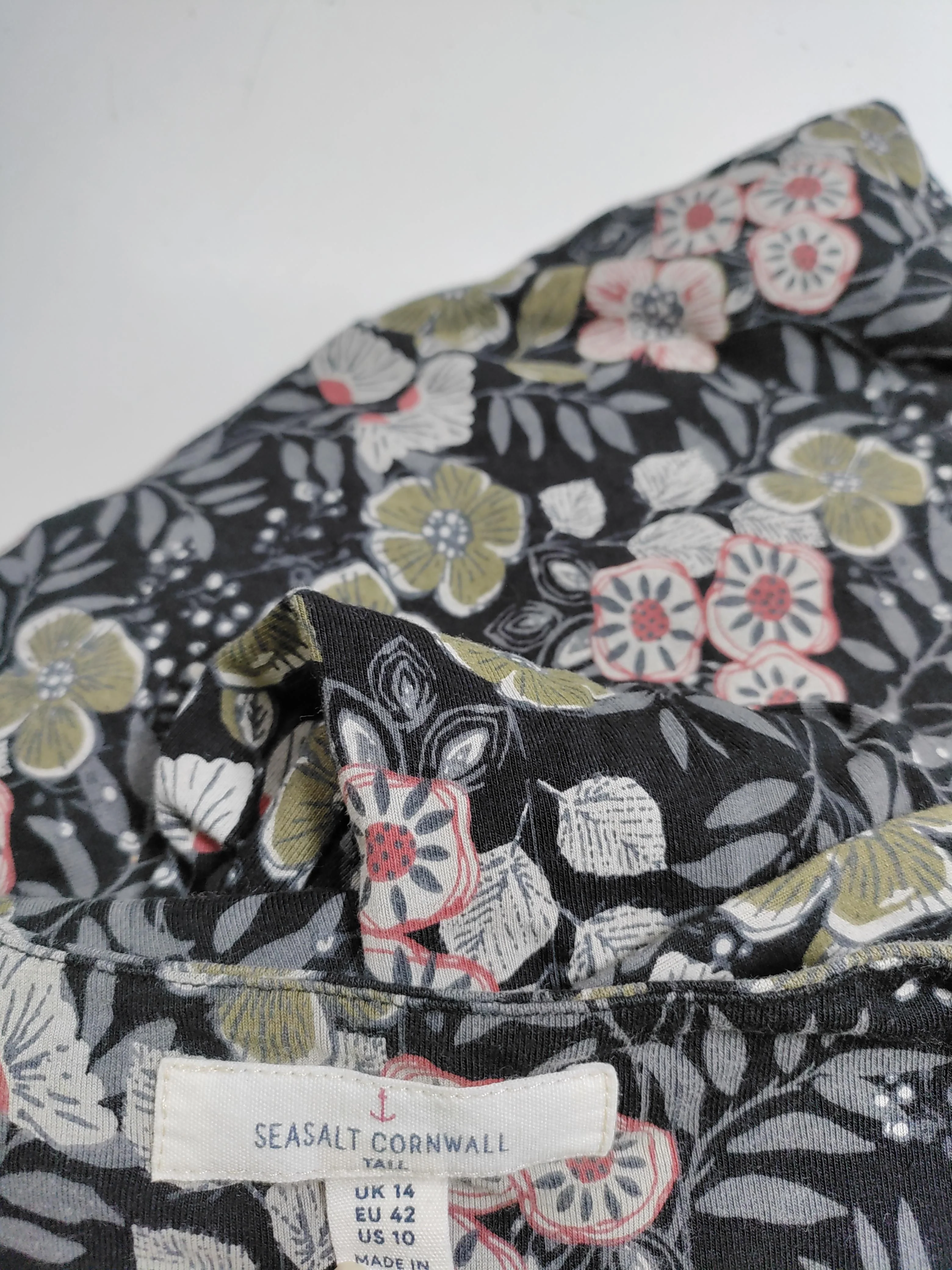 SEASALT CORNWALL Shirt Midi Dress UK14 in Black - Image 5