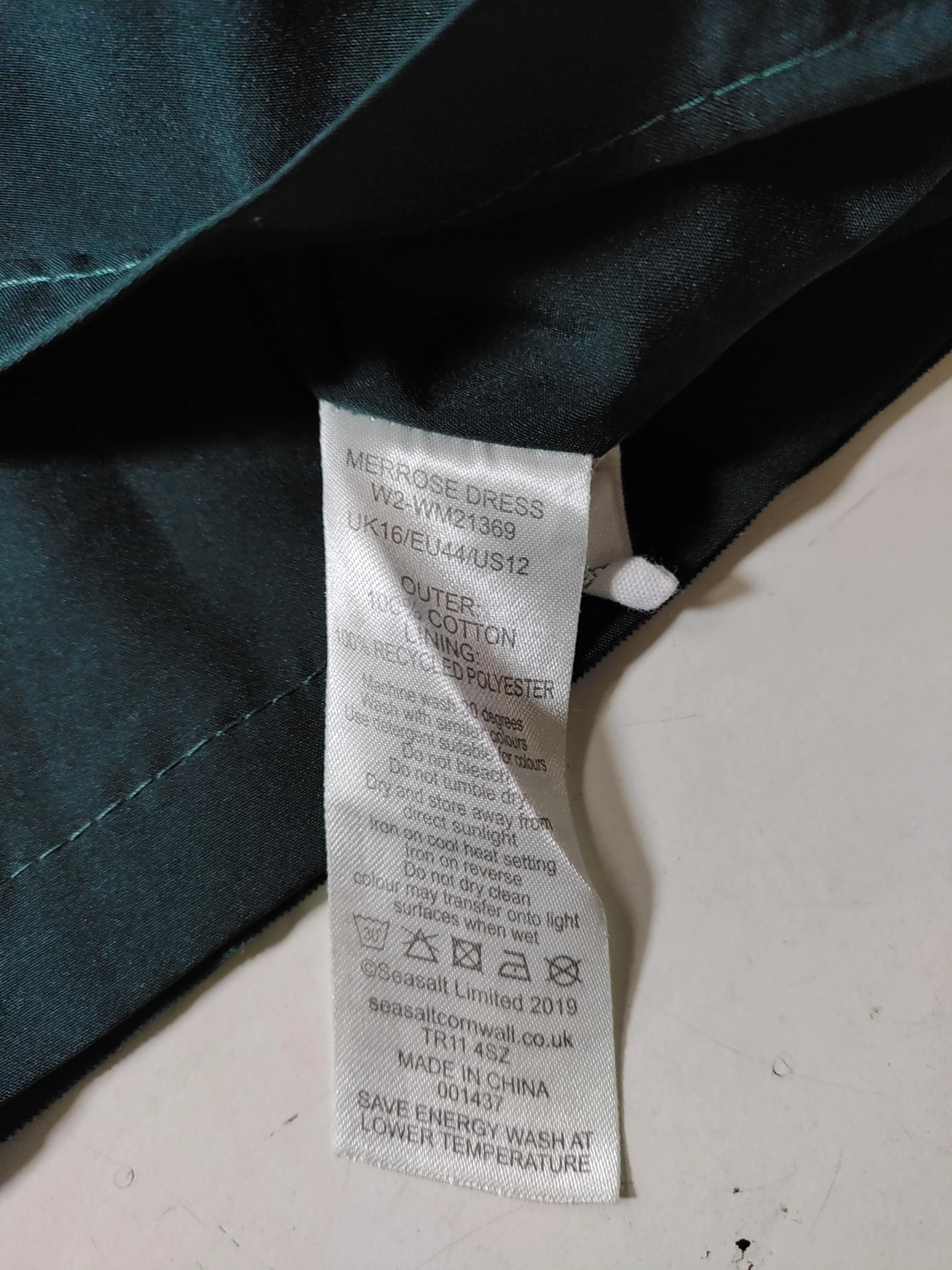 SEASALT CORNWALL Shirt Midi Dress UK14 in Green - Image 6