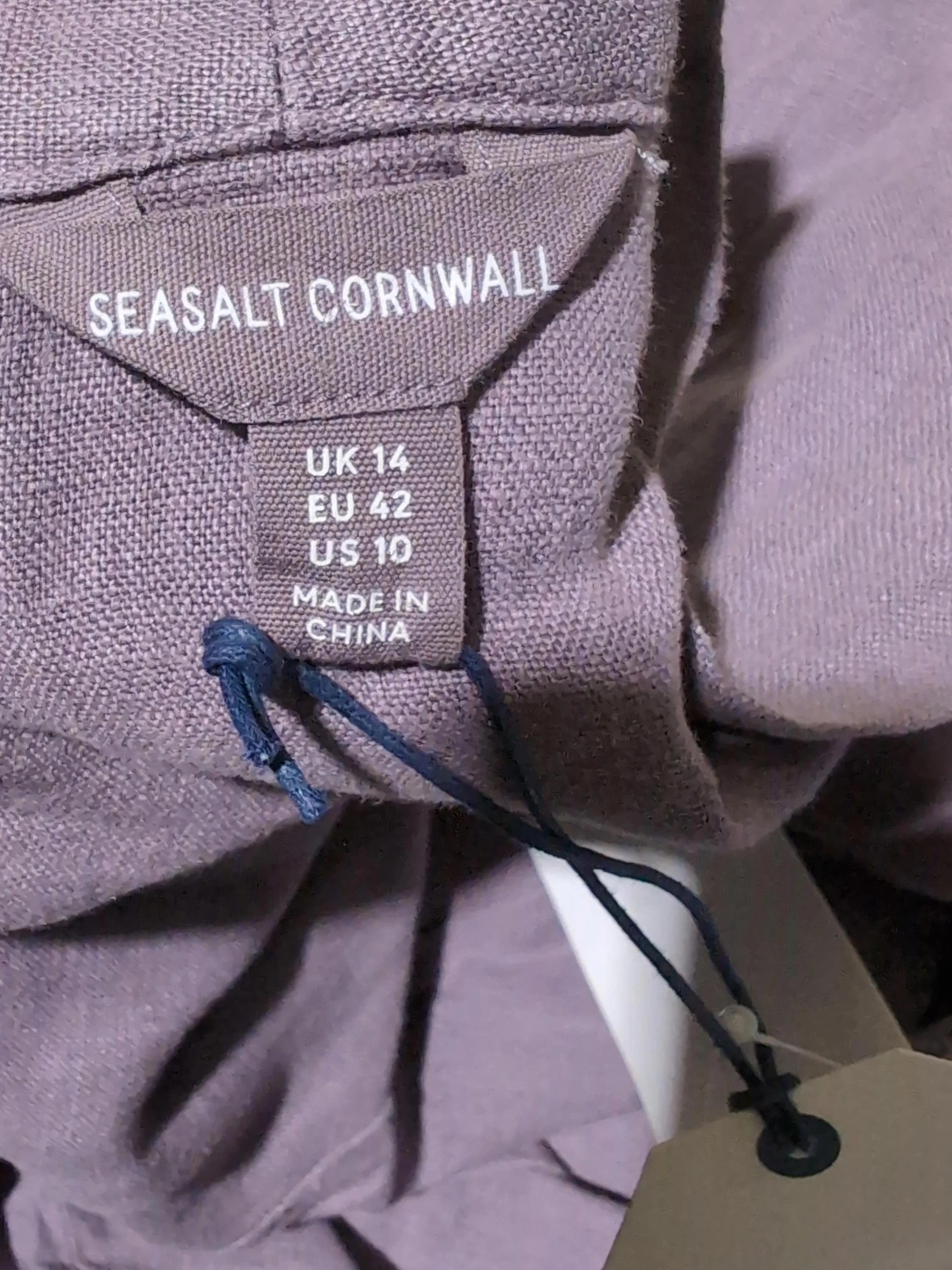 SEASALT CORNWALL Shirt Midi Dress UK14 in Purple - Image 5