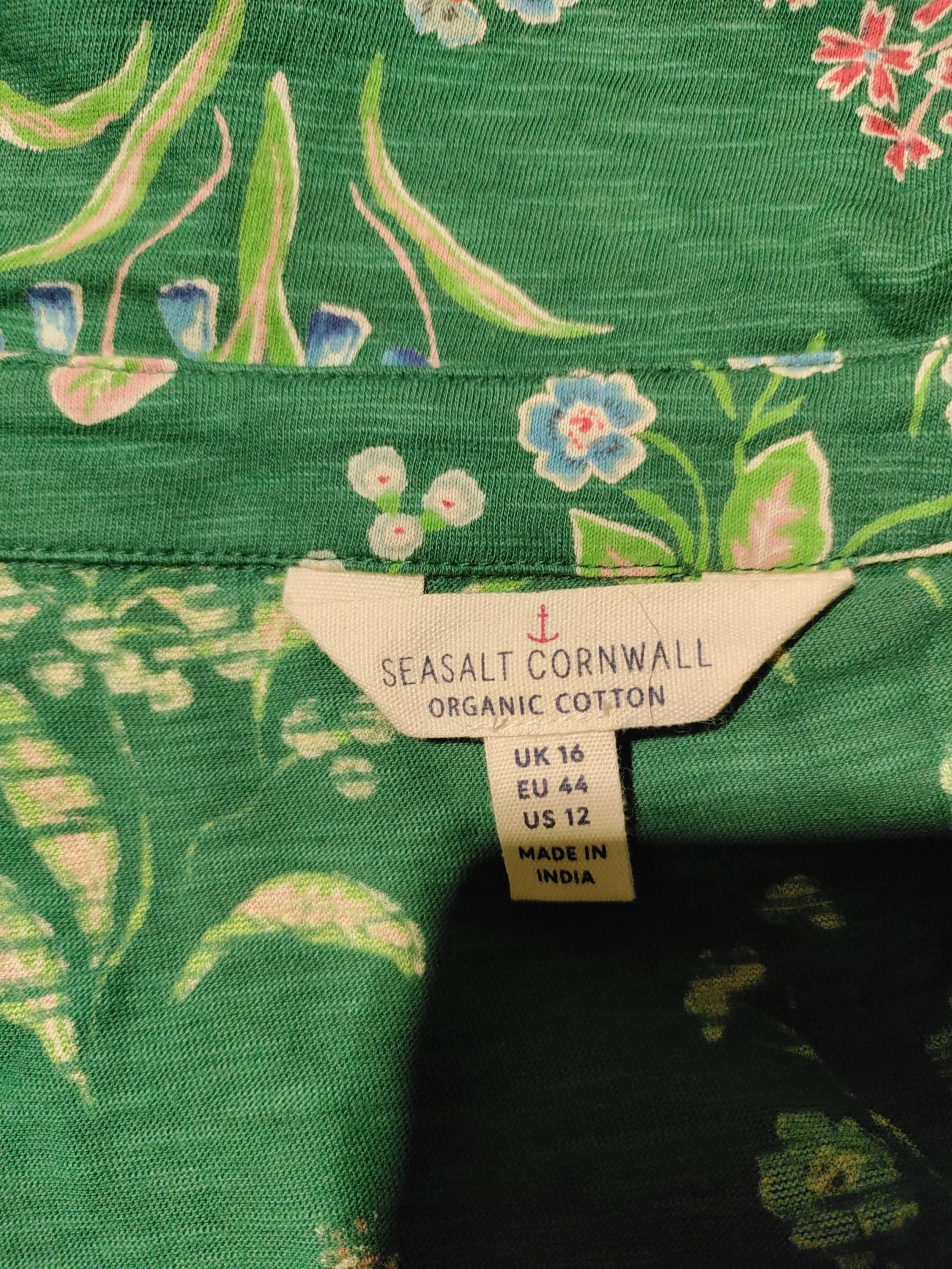 SEASALT CORNWALL Shirt Midi Dress UK16 in Green - Image 5