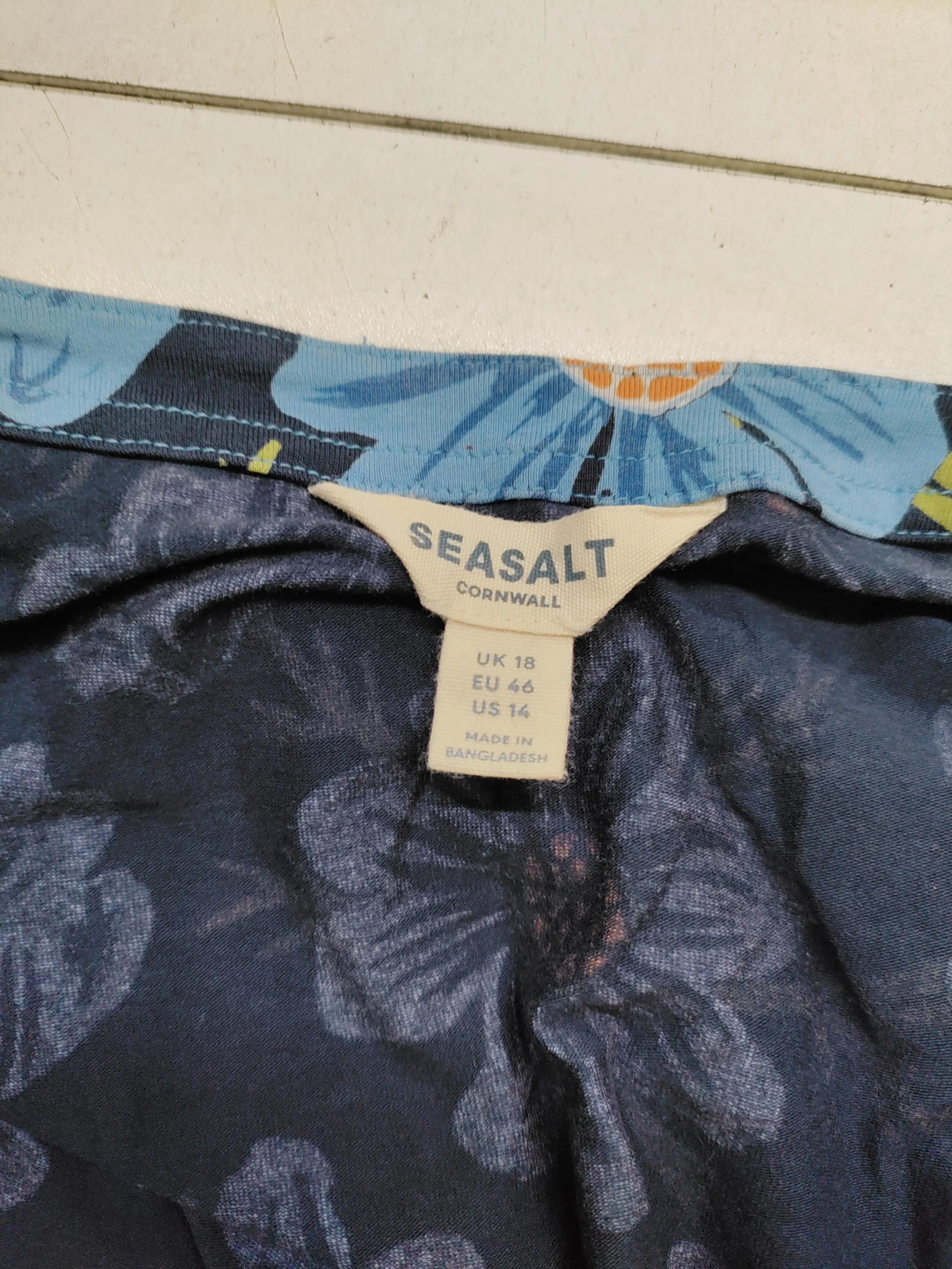 SEASALT CORNWALL Shirt Midi Dress UK18 in Blue - Image 5