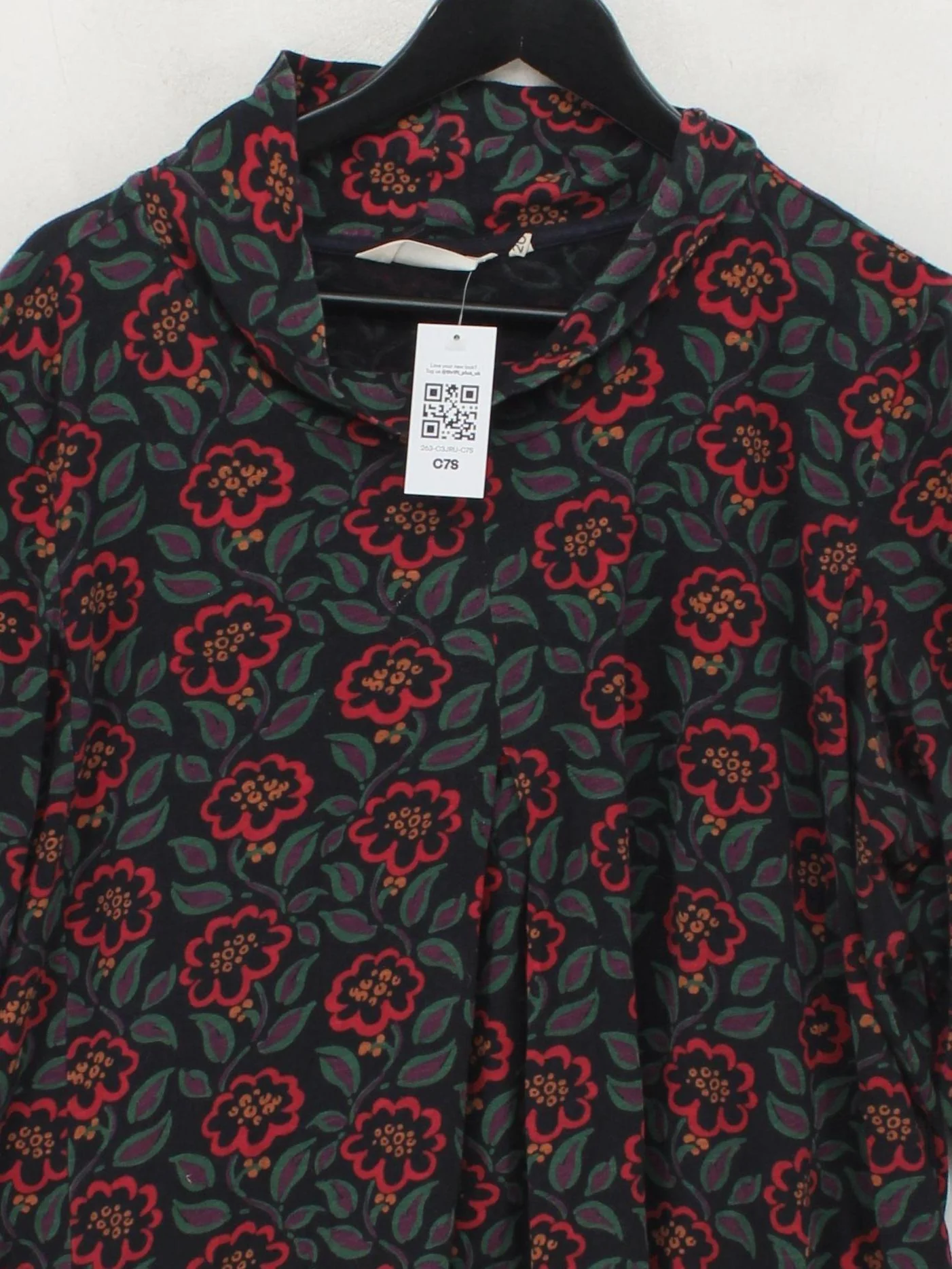 SEASALT CORNWALL Shirt Midi Dress UK20 in Black - Image 3
