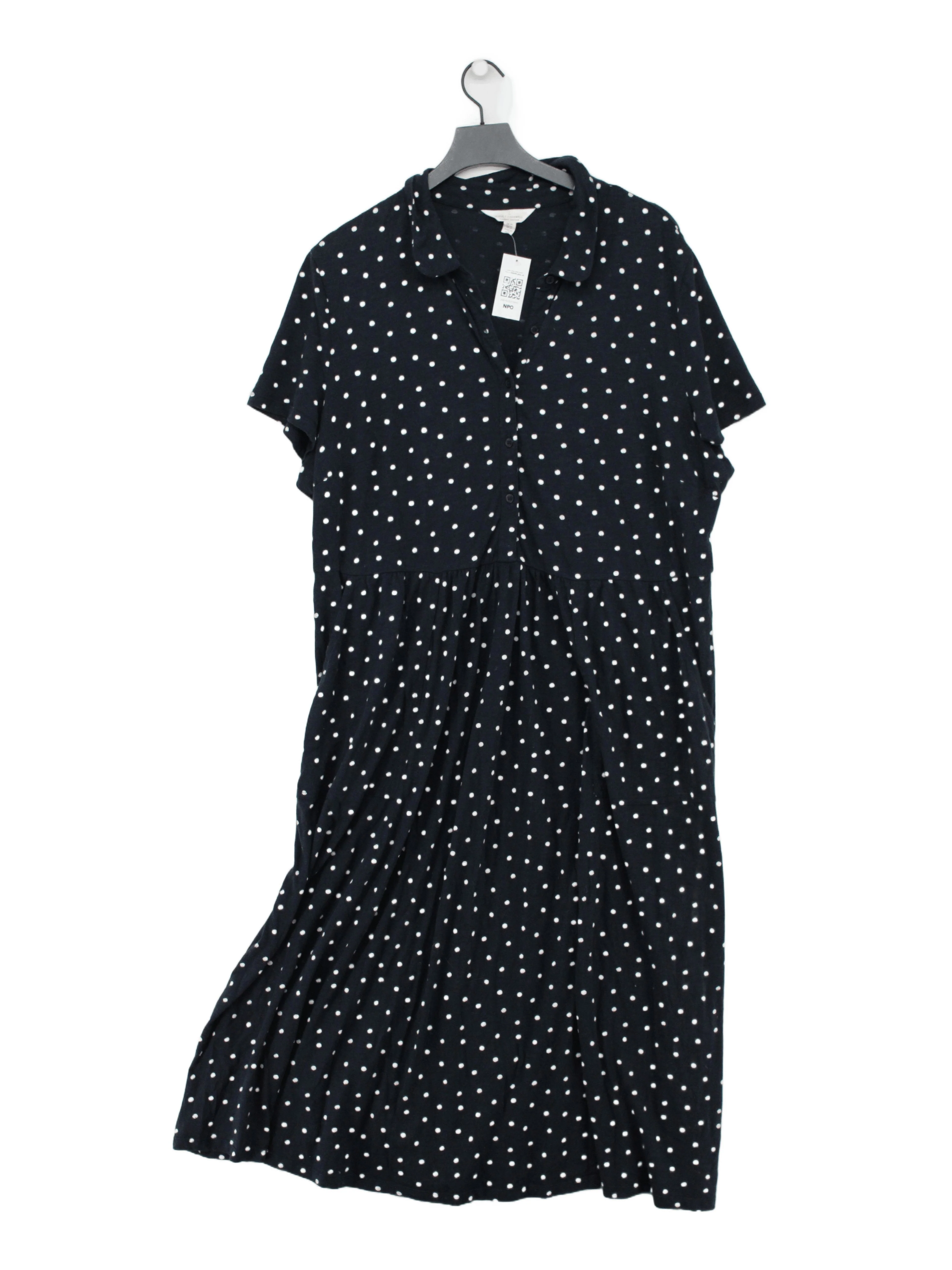 SEASALT CORNWALL Shirt Midi Dress UK20 in Blue