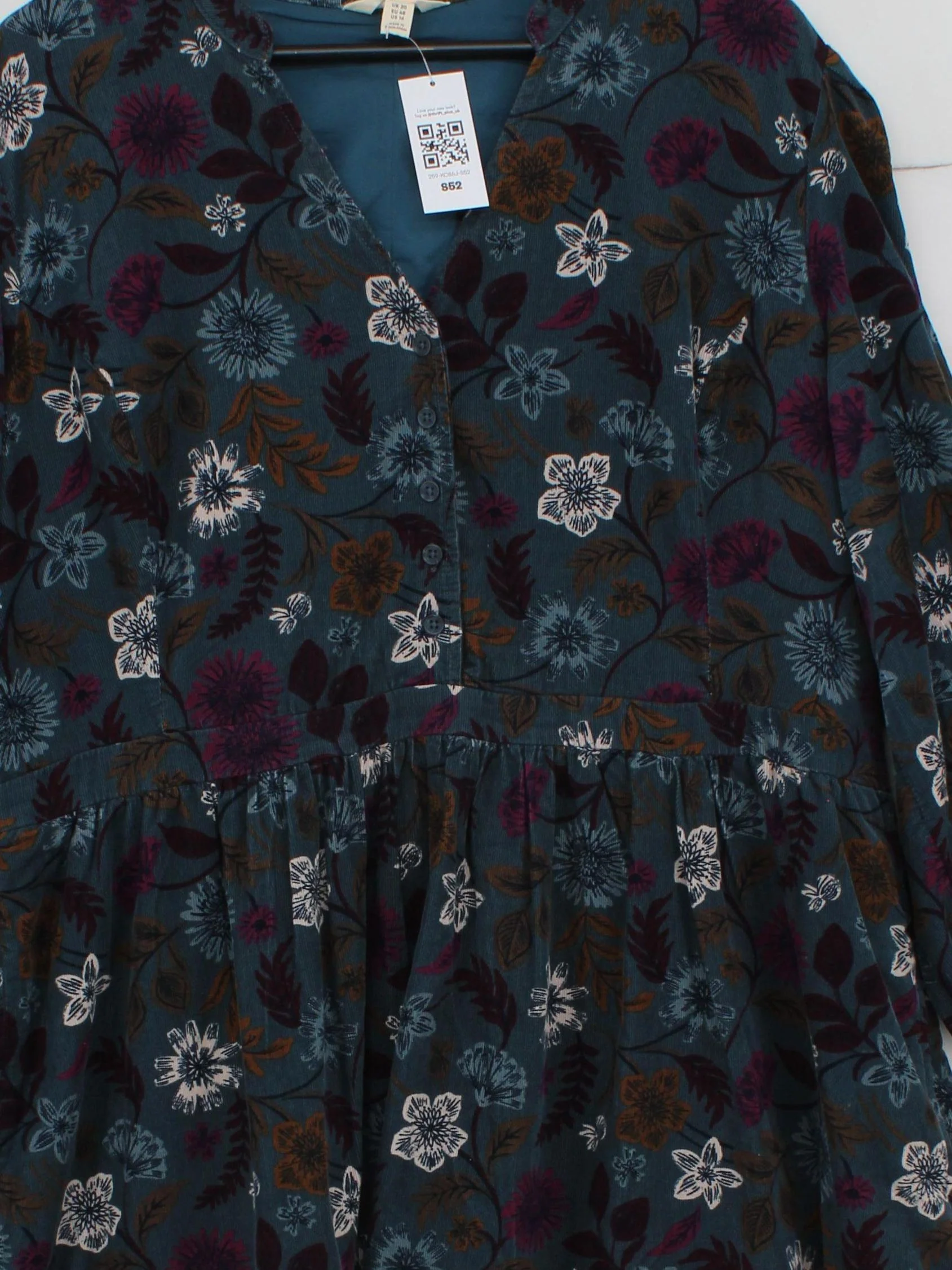 SEASALT CORNWALL Shirt Midi Dress UK20 in Green - Image 3