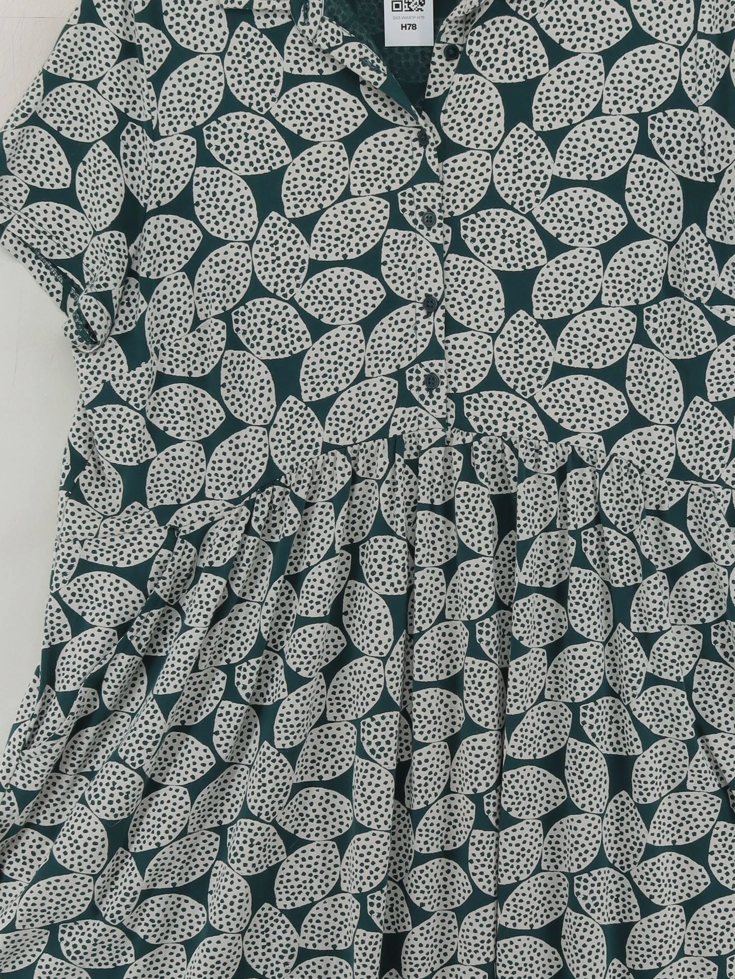 SEASALT CORNWALL Shirt Mini Dress UK14 in Green - Image 3