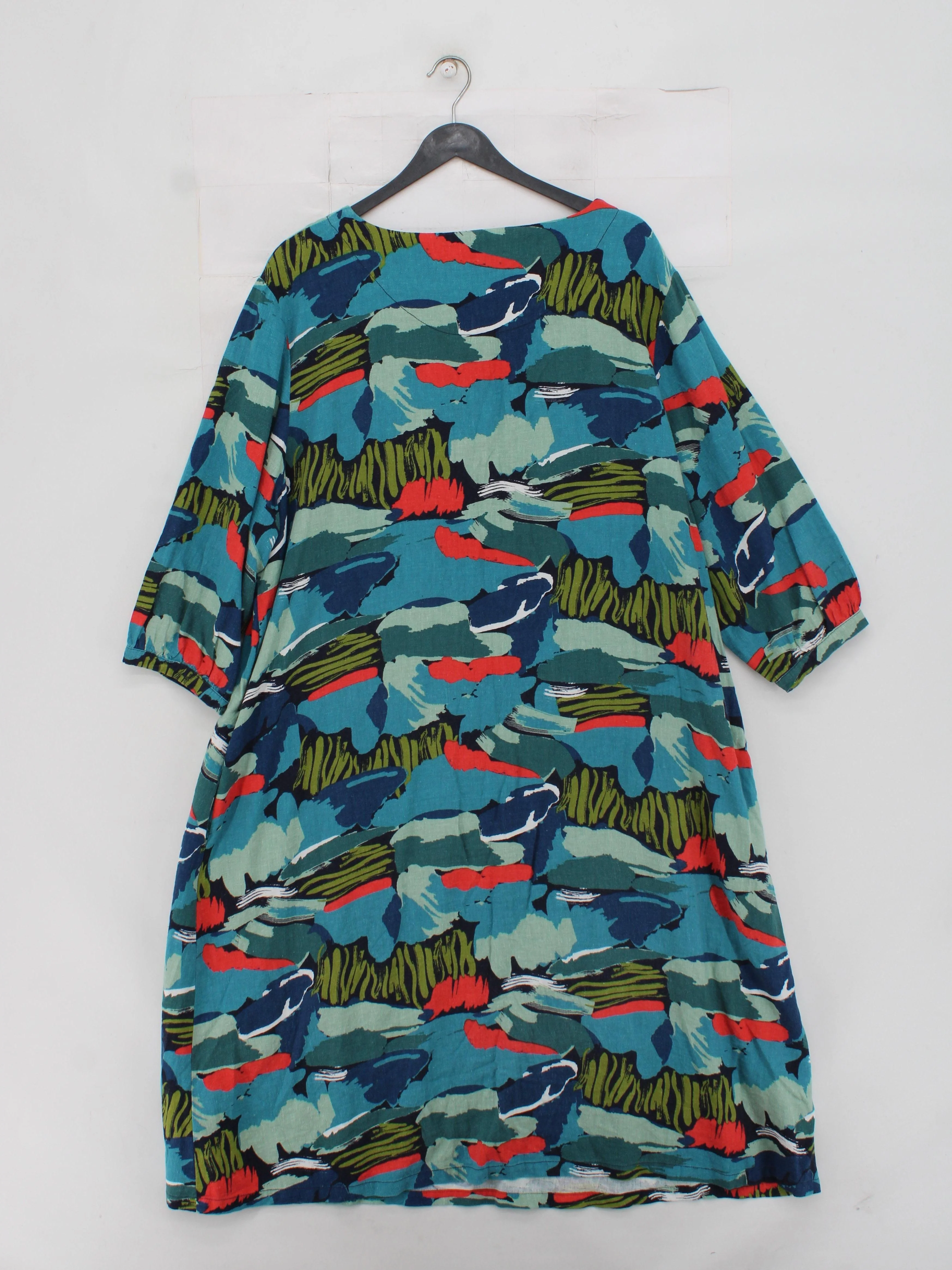 SEASALT CORNWALL Shirt Mini Dress UK20 in Multi - Image 2