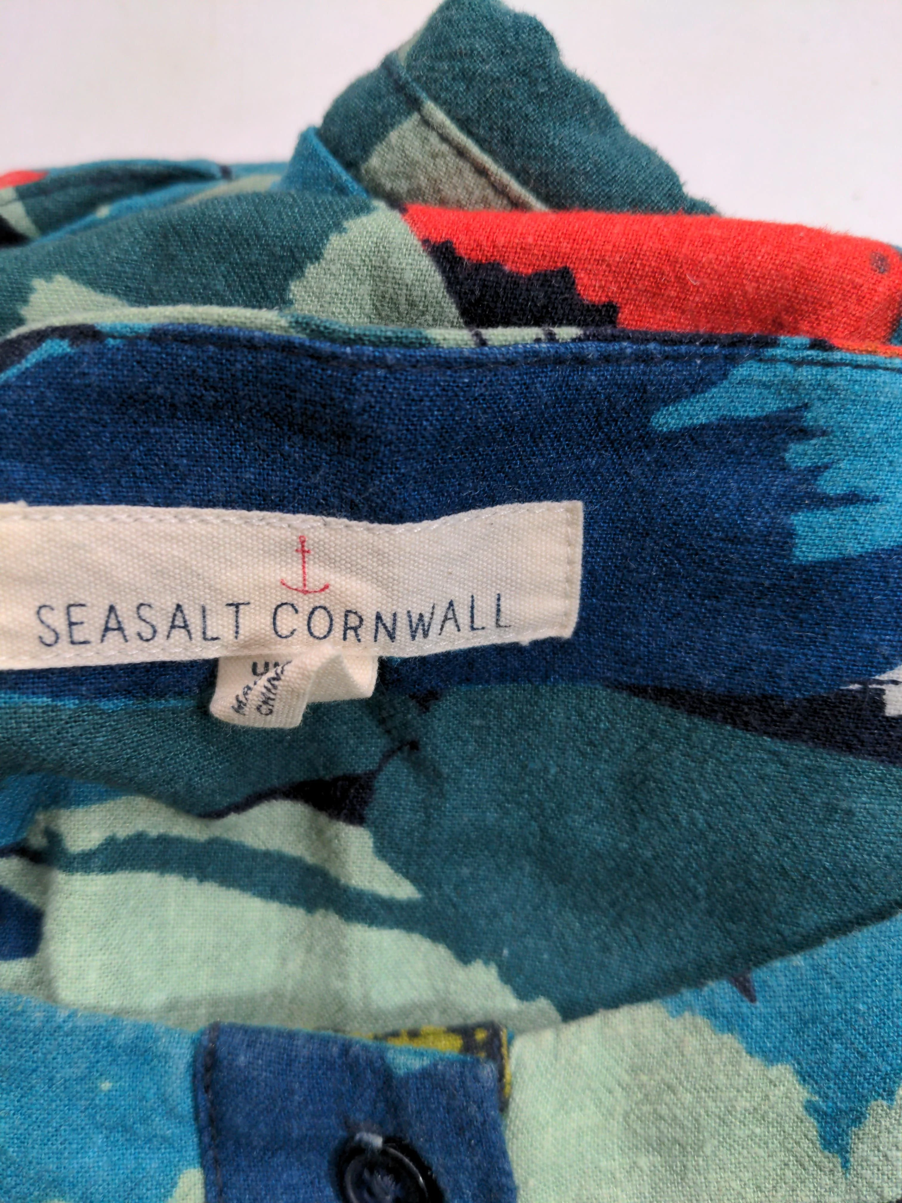 SEASALT CORNWALL Shirt Mini Dress UK20 in Multi - Image 5