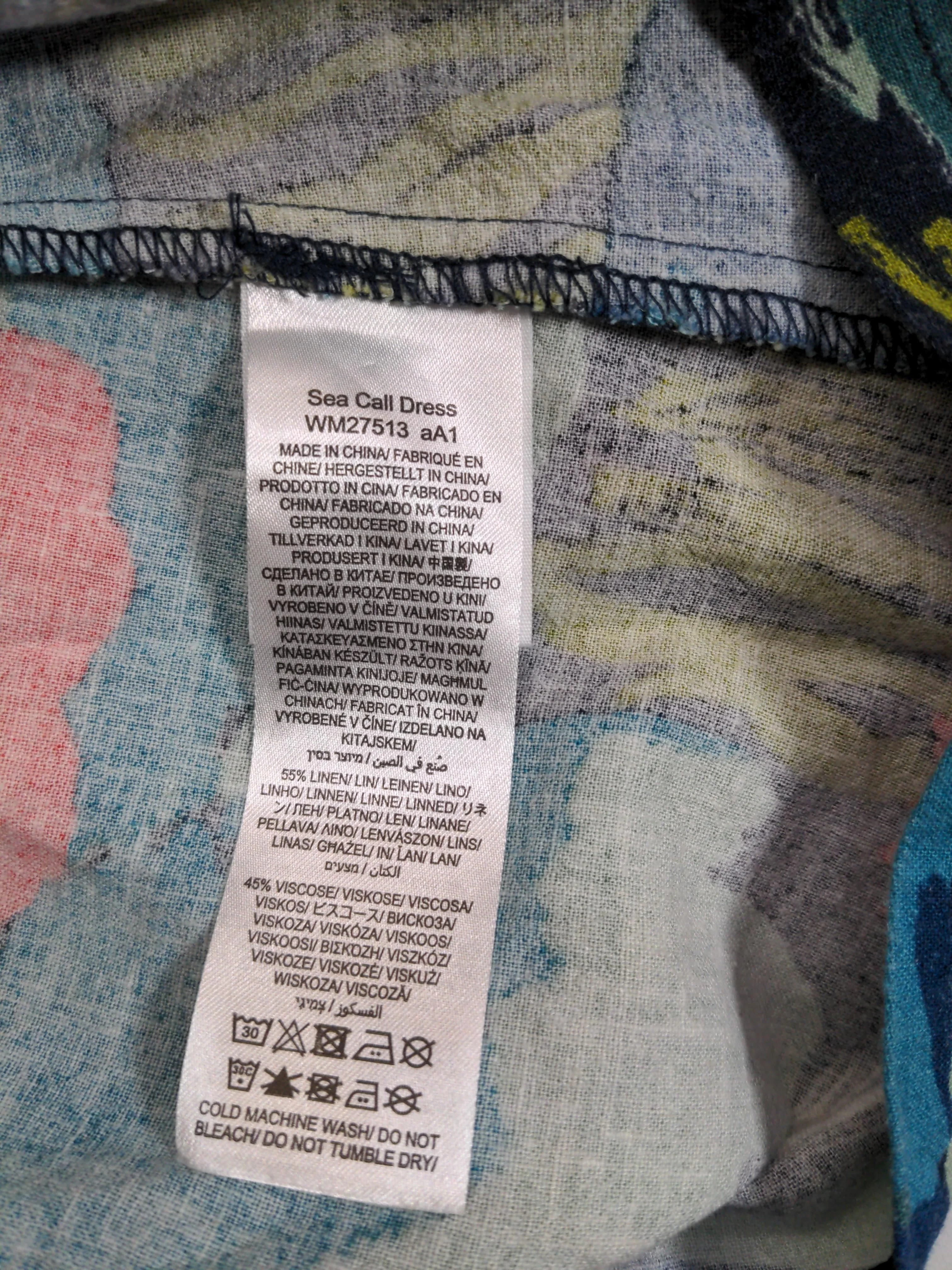 SEASALT CORNWALL Shirt Mini Dress UK20 in Multi - Image 6